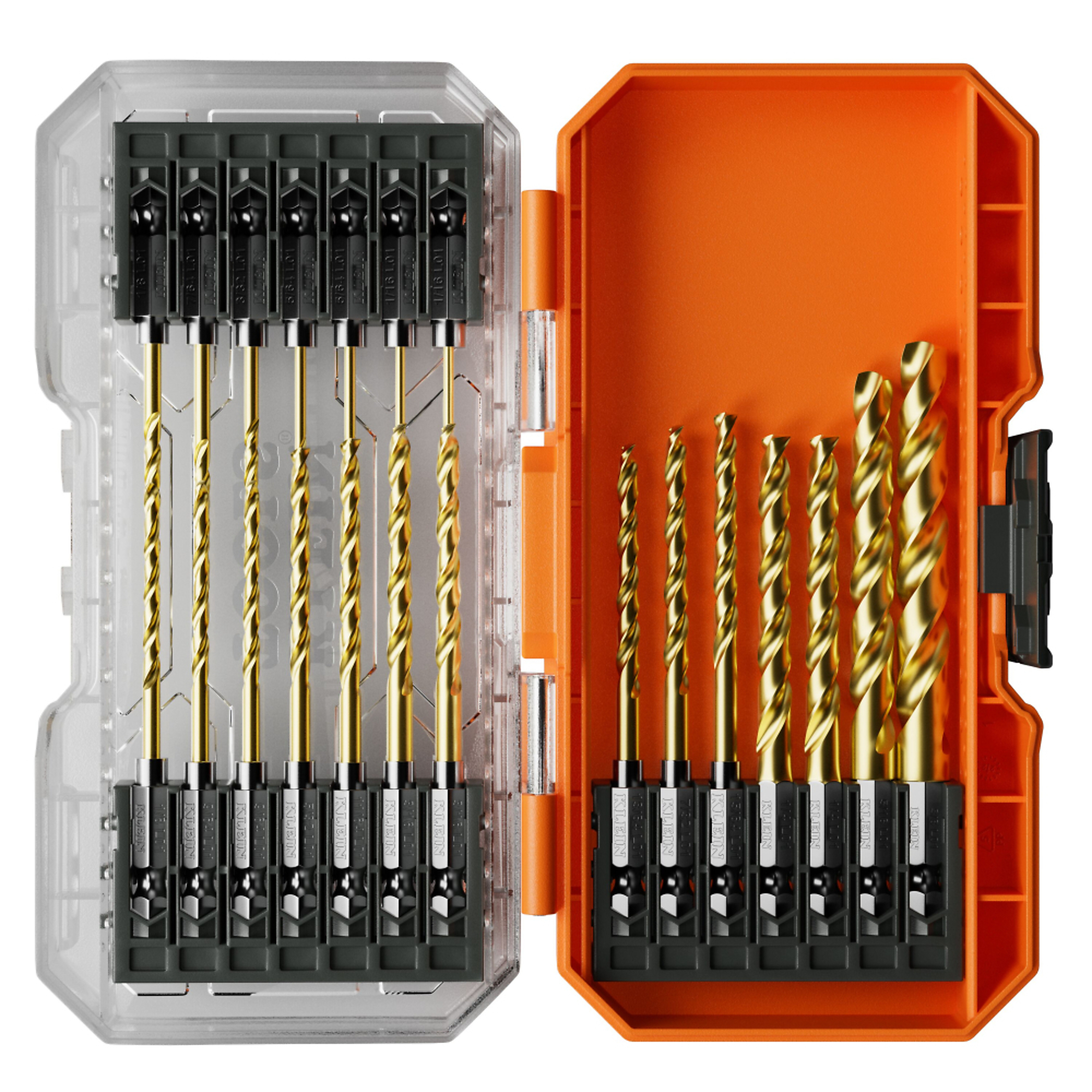 Titanium Drill Bit Set, 21-Piece, Klein Tools Model# 53621