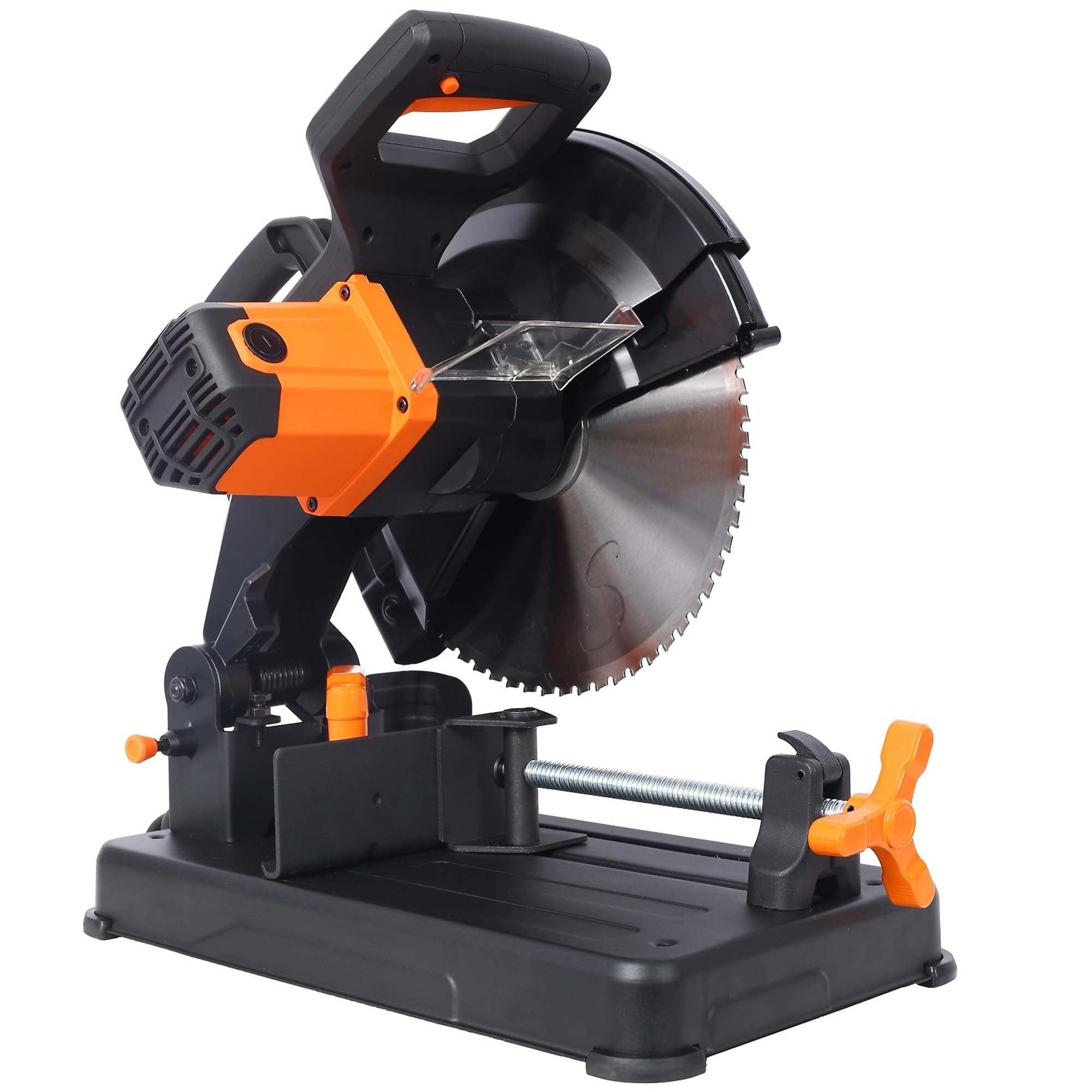BlackTeck Portable Wet/Dry Electric Concrete Saw — 14in. Blade, 2600W, 4300 RPM, Water Line, Guide Roller, Model# N2-197370