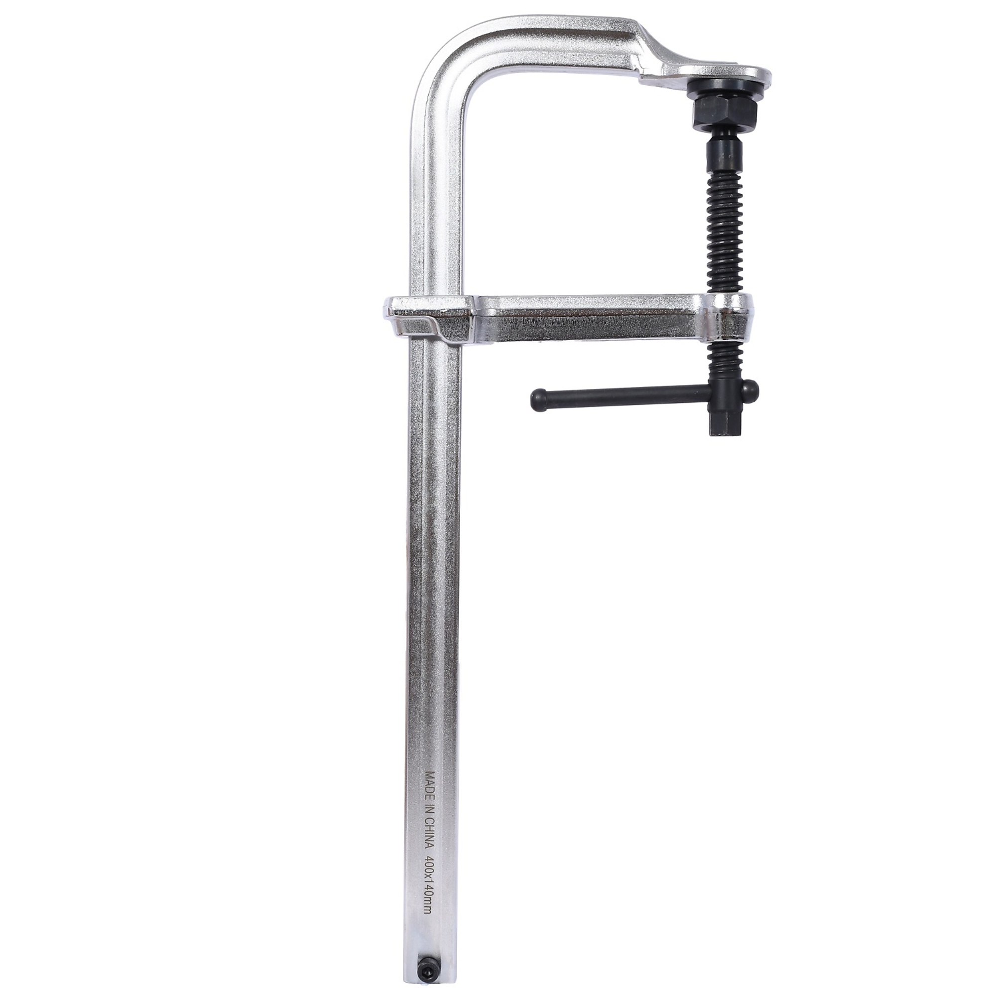 BlackTeck Heavy-Duty F-Clamp — 16in. x 5 1/2in., Forged 40 Cr Alloy Steel, 450-Lb. Clamping Force, Removable Swivel Pad, Model# N2-190094