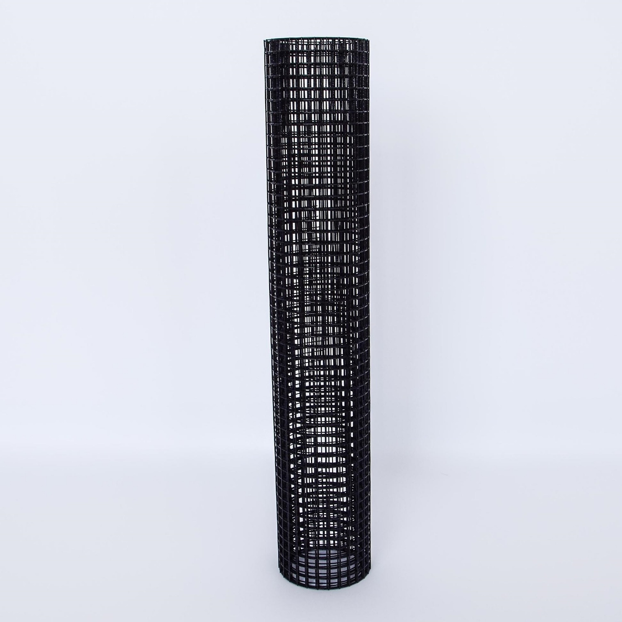 BlackTeck Vinyl Coated Wire Mesh — 36in. x 50ft., 19-Ga., Black, Galvanized Steel, Model# N2-SZ0456
