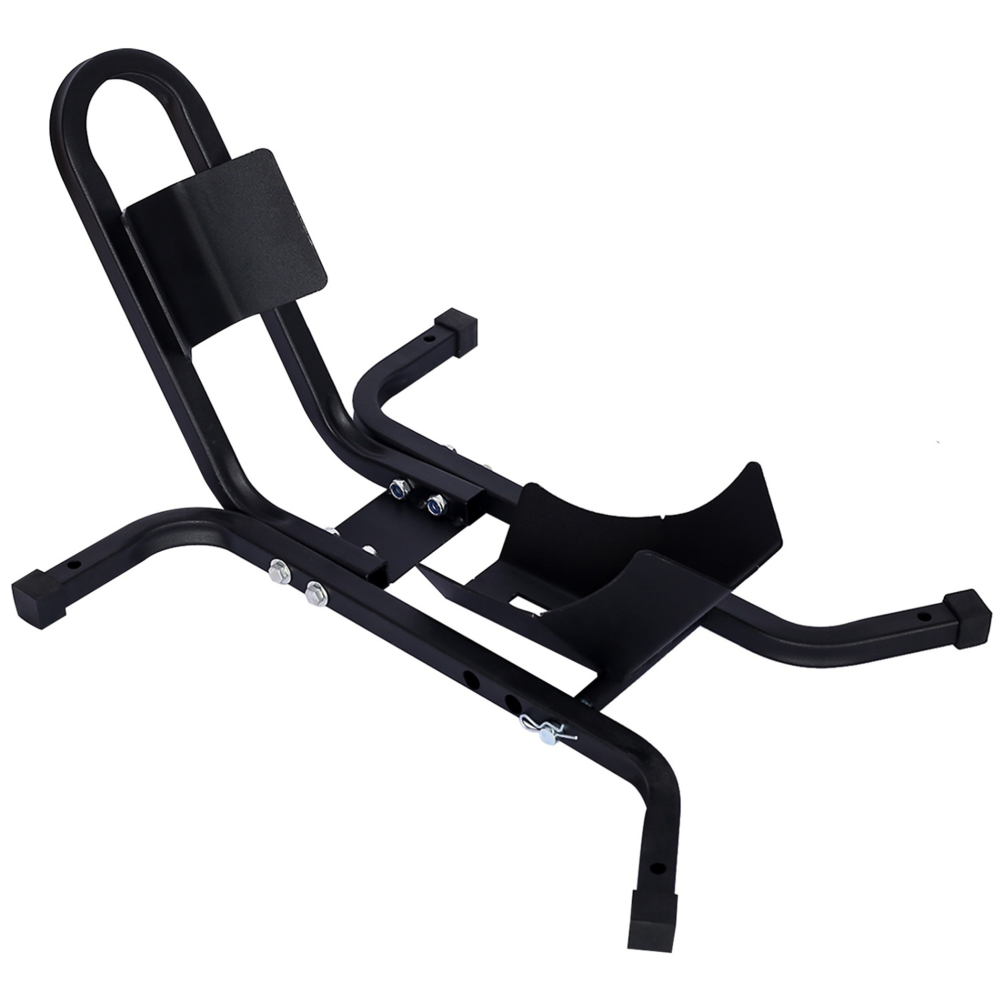 BlackTeck Heavy-Duty Motorcycle Front Tire Chock Wheel Stand — 1200-Lb. Capacity, 17-21in. Wheels, Model# N2-40560