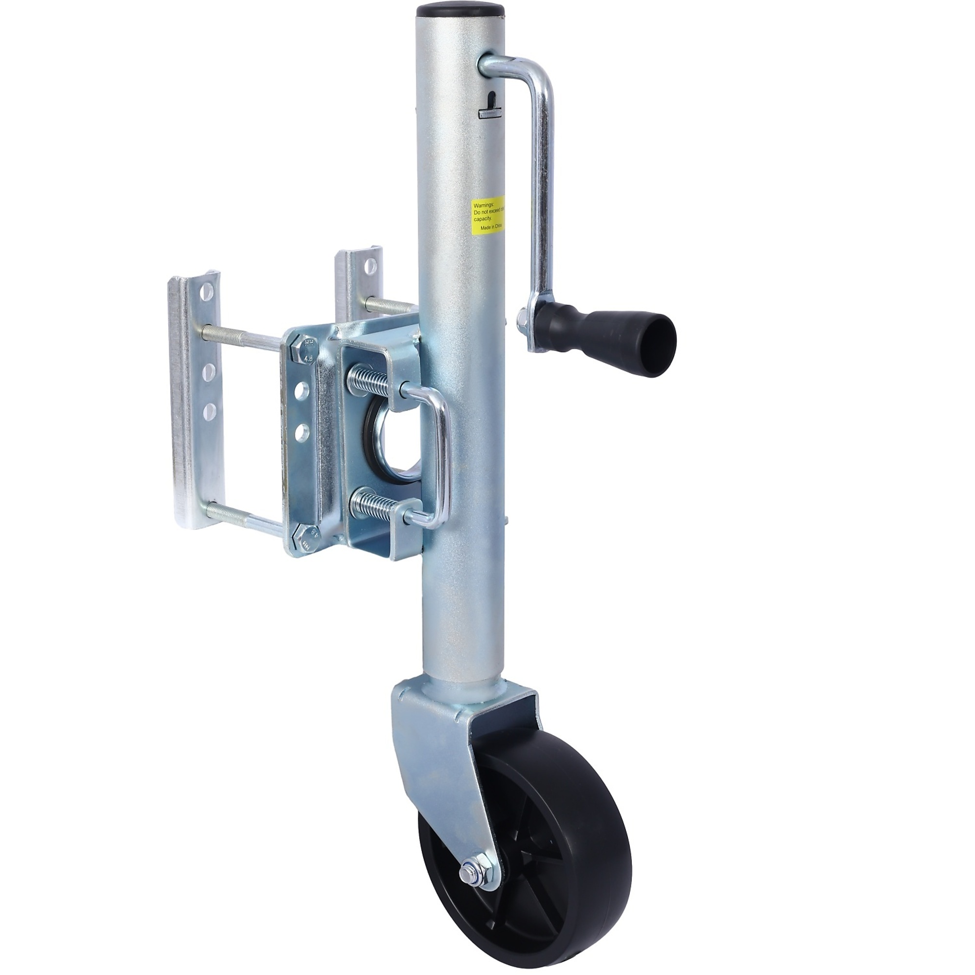 BlackTeck Trailer Jack — 1000-Lb. Capacity, 6in. PP Wheels, Model# N2-67472