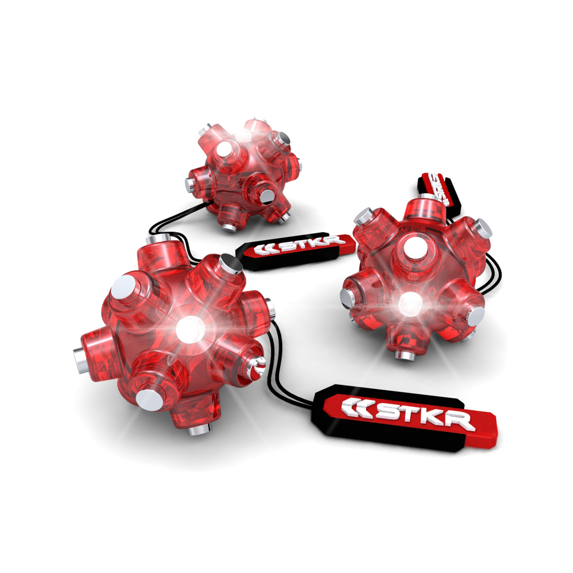 STKR Concepts Magnetic Light Mine — 3-Pack, 15 Lumens, ABS Body, Model# 00159