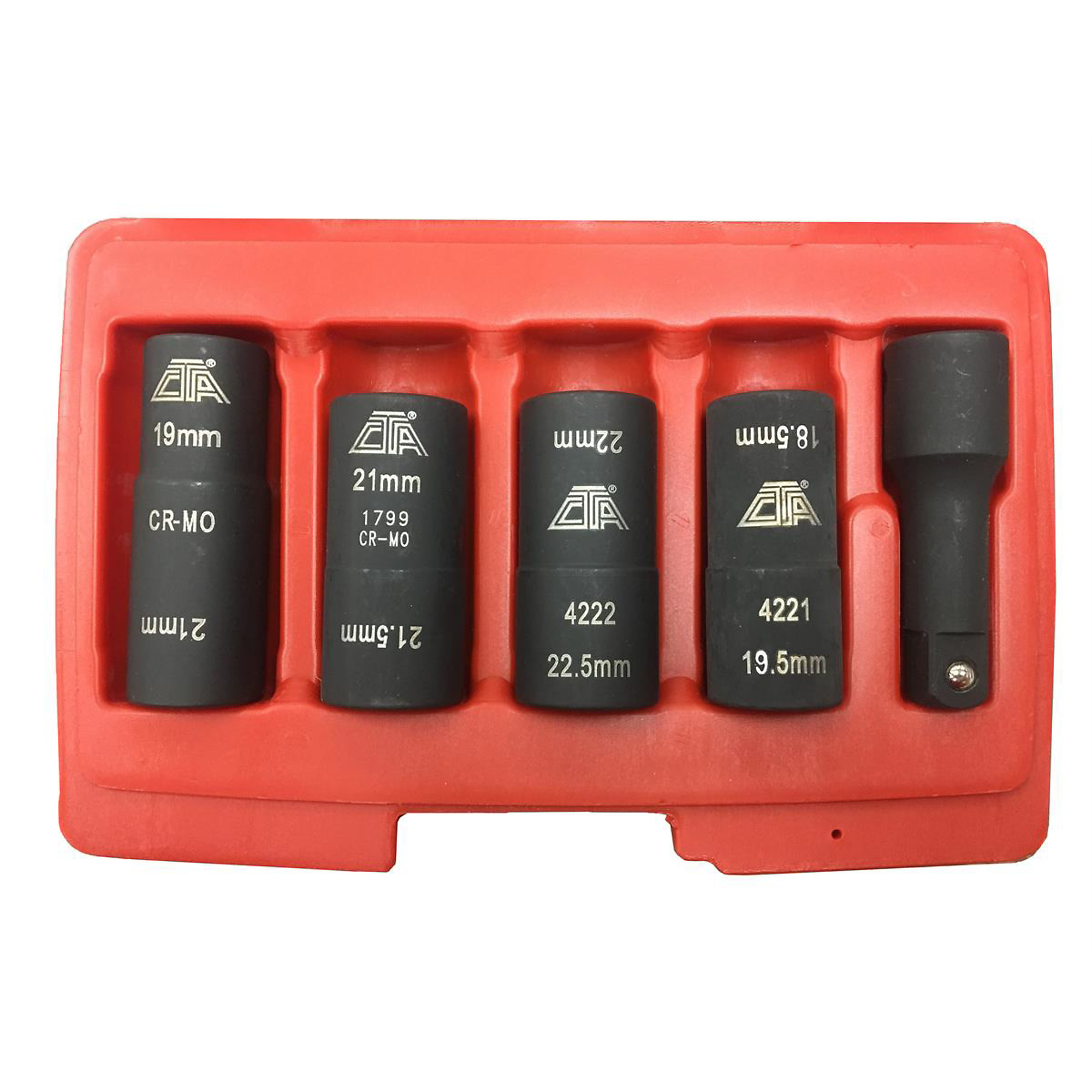 CTA Manufacturing Flip Socket Set — 5-Piece, Impact Quality, Black Finish, Model# CTA1463