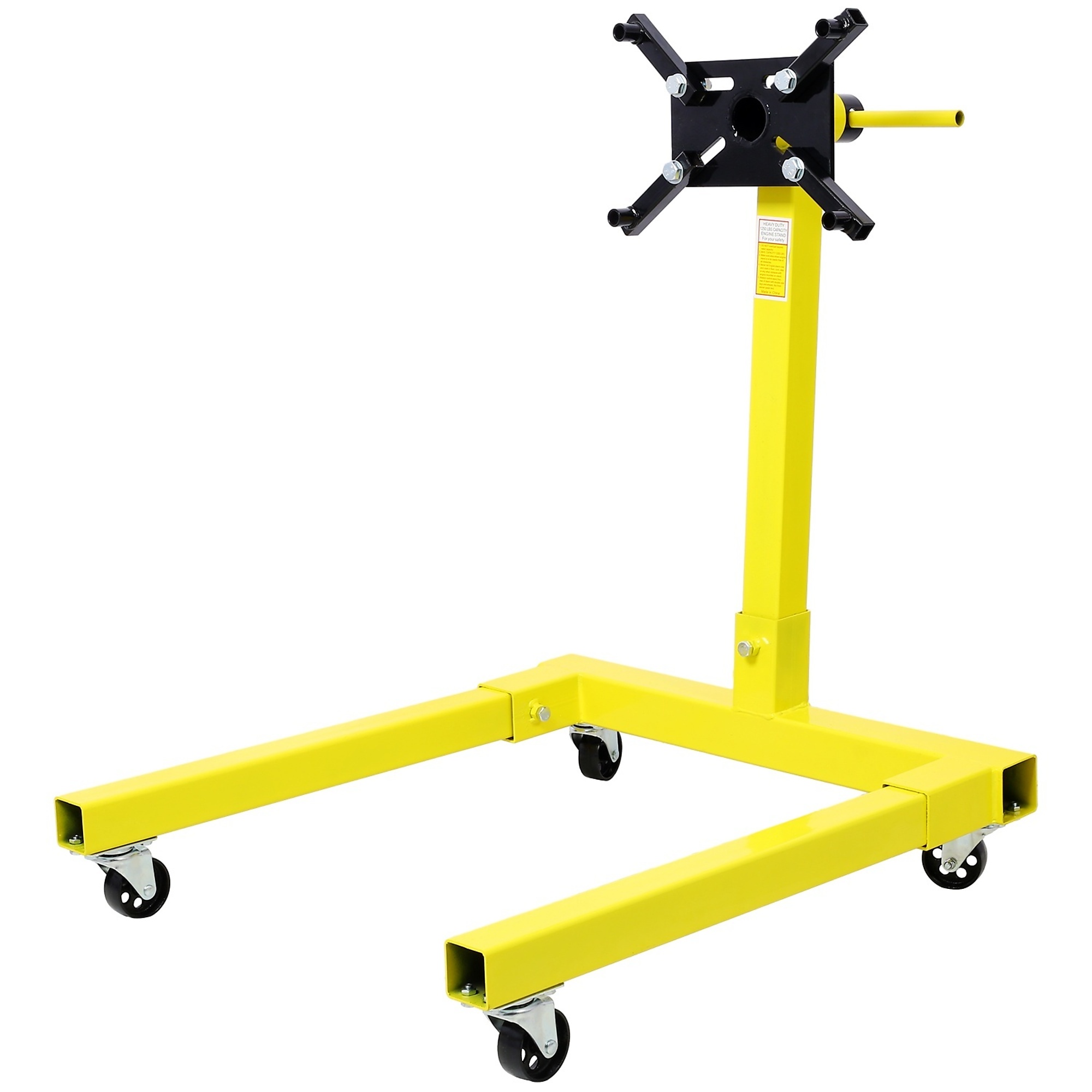 BlackTeck Heavy-Duty Engine Stand — 1250-Lb. Capacity, 360° Adjustable, 4 Ball-Bearing Swivel Casters, Model# N2-104931