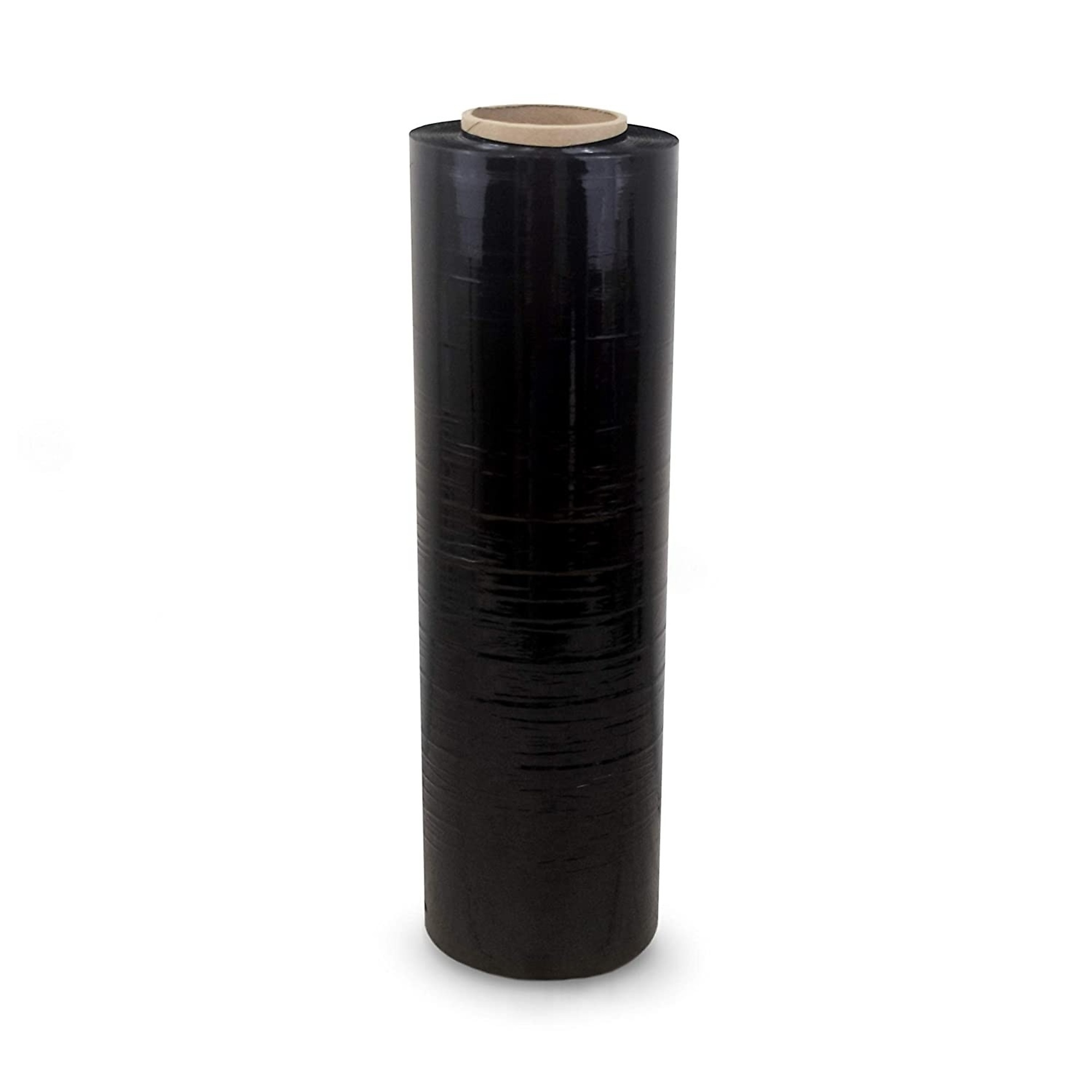 BlackTeck Stretch Wrap Hand Shrink Wrap — 18in. W x 1500ft. L, 80 Gauge, Black, Model# N2-1580B-1