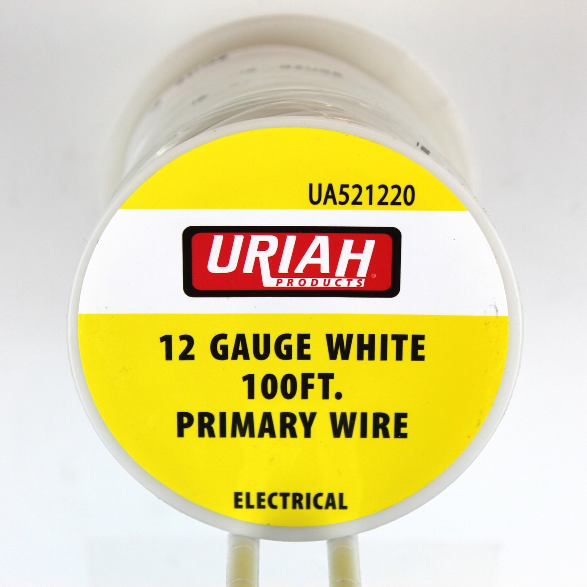 Uriah Products 12 AWG Stranded Wire — 100ft., White, Model# UA521220