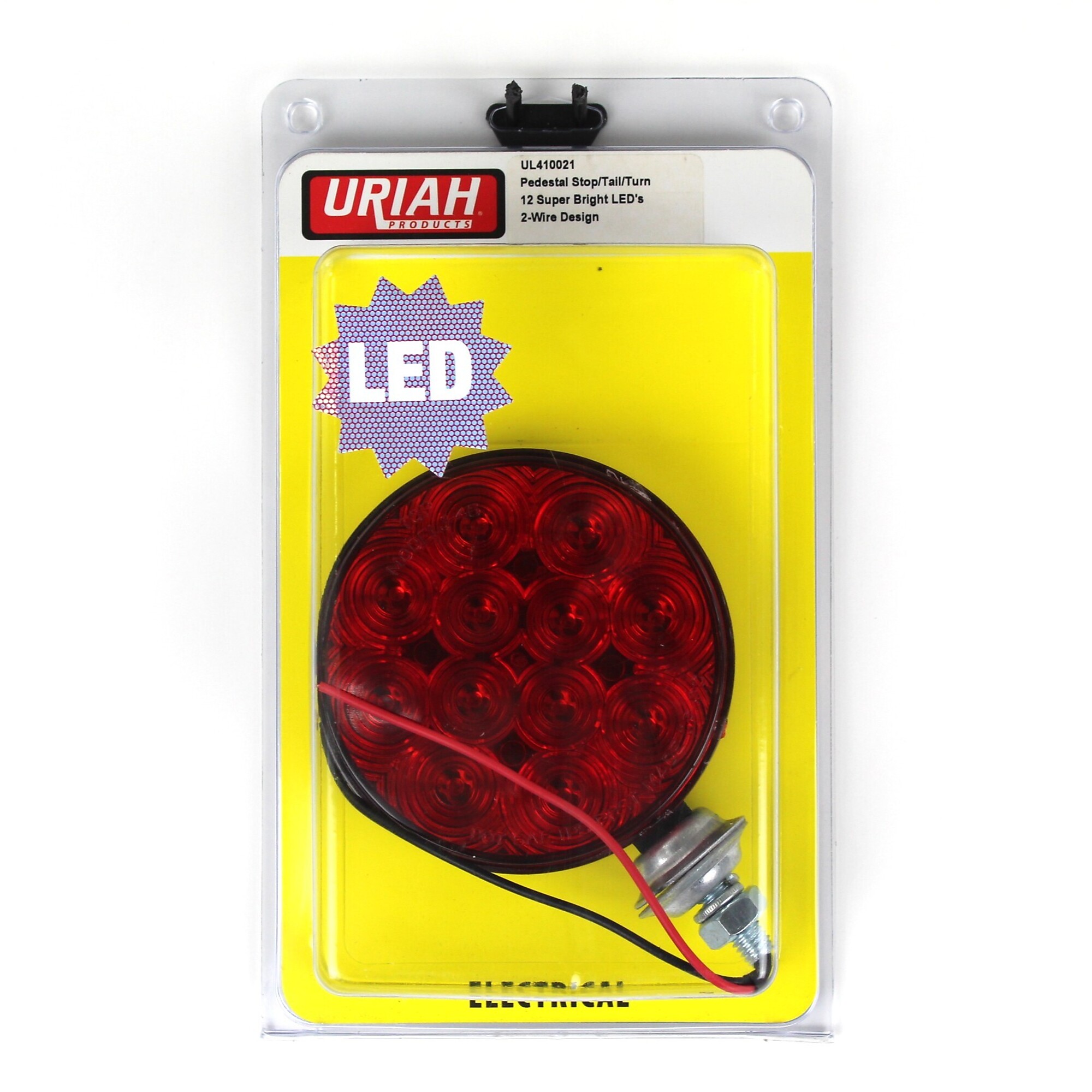 Uriah Products Pedestal Stop/Tail/Turn Light — 4-1/8in. Diameter, 2-Wire LED, Model# UL410021