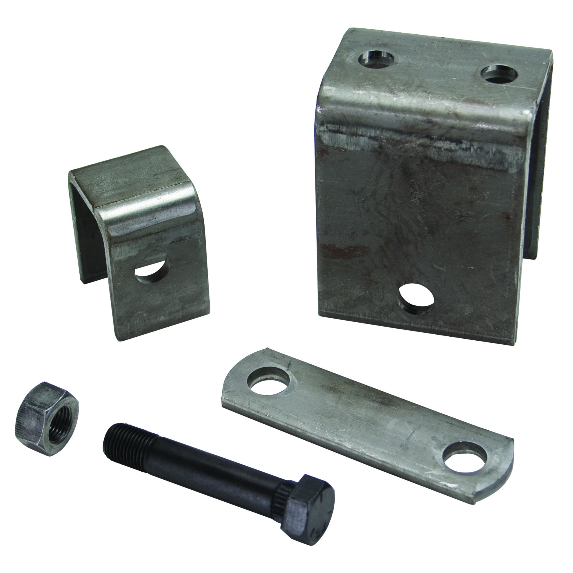 Uriah Products Weld-On Hanger Kit — Single Axle, Double Eye, Includes Brackets, Shackles, Shackle Straps, Model# UWAPS300