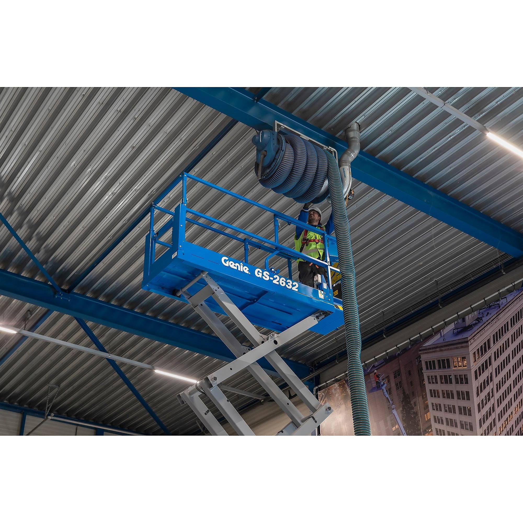 Genie GS-2632 E-Drive Slab Scissor Lift — Electric, Indoor/Outdoor, Model# GS-2632 E-Drive