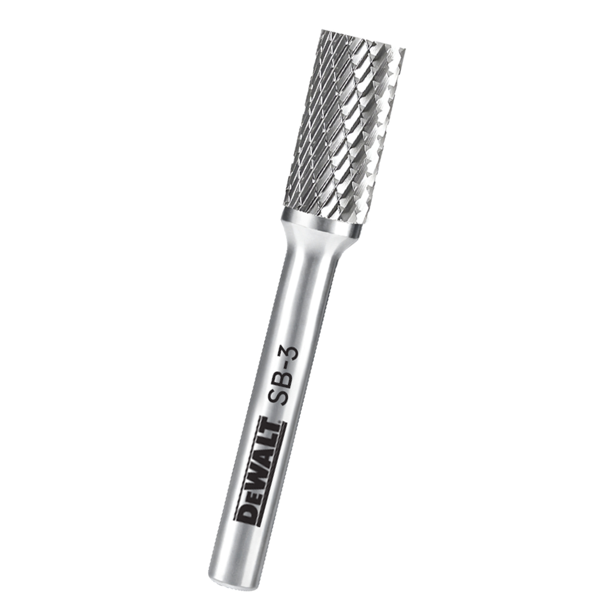 DeWalt Carbide Burr — C10 Tungsten Steel, Double-Cut Teeth, Size SB-3, Model# DXCBTJSB3