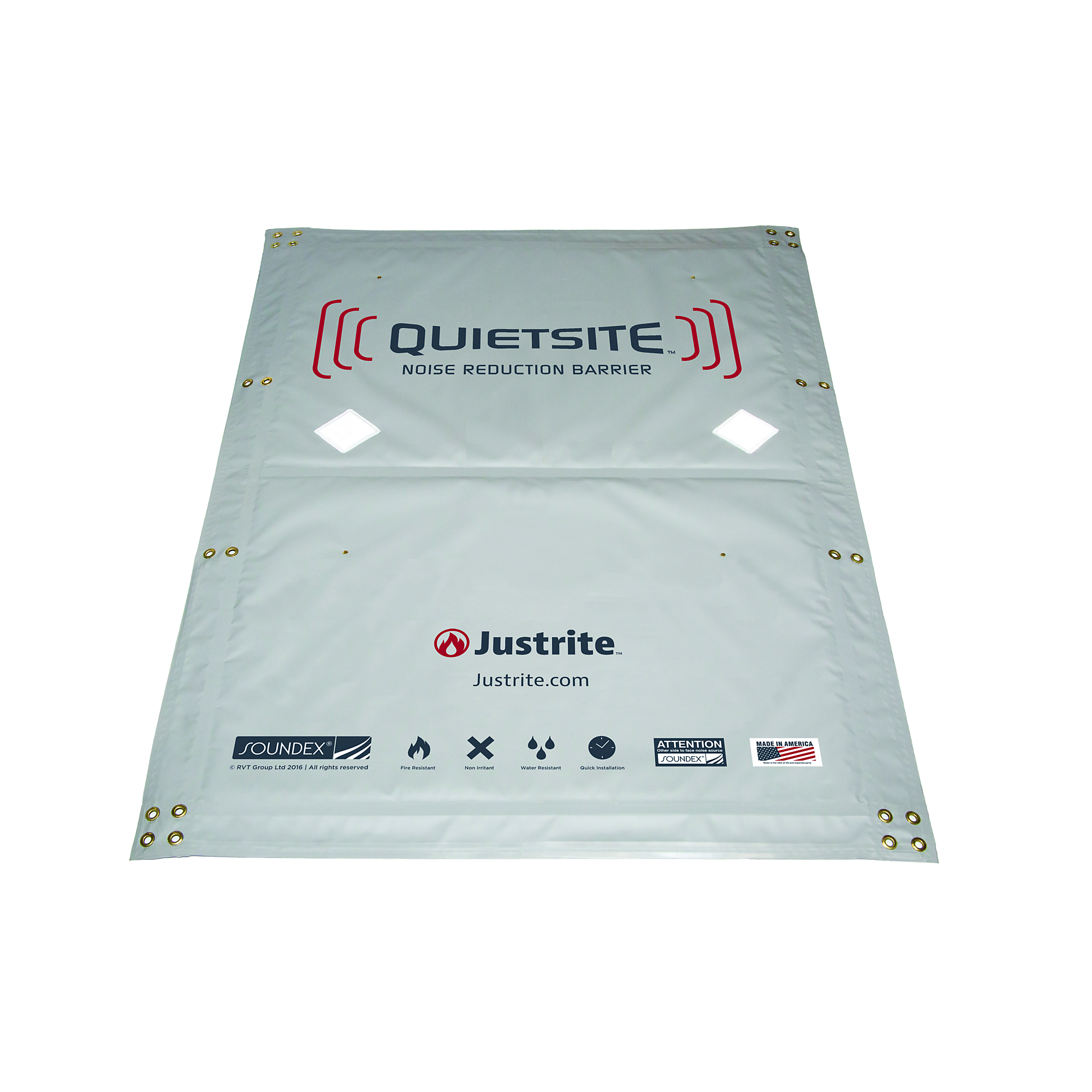 Justrite QuietSite Basic Sound Barrier Panel — 4ft. x 6ft., Model# 26460