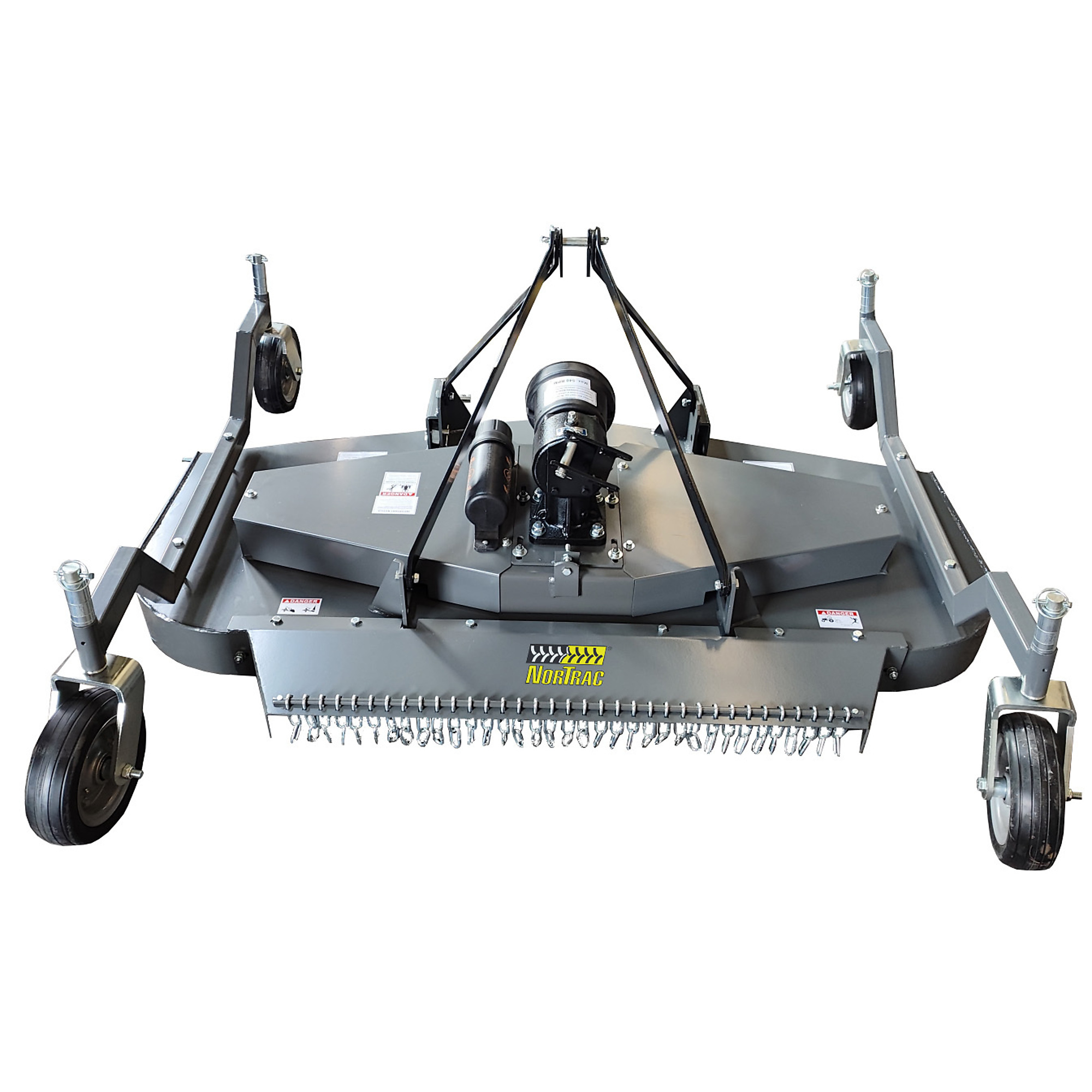 NorTrac 3-Point Finish Mower — 6ft., Cat 1, Adjustable Height, Rear Safety Chains, Model# BE-FM72RDGS