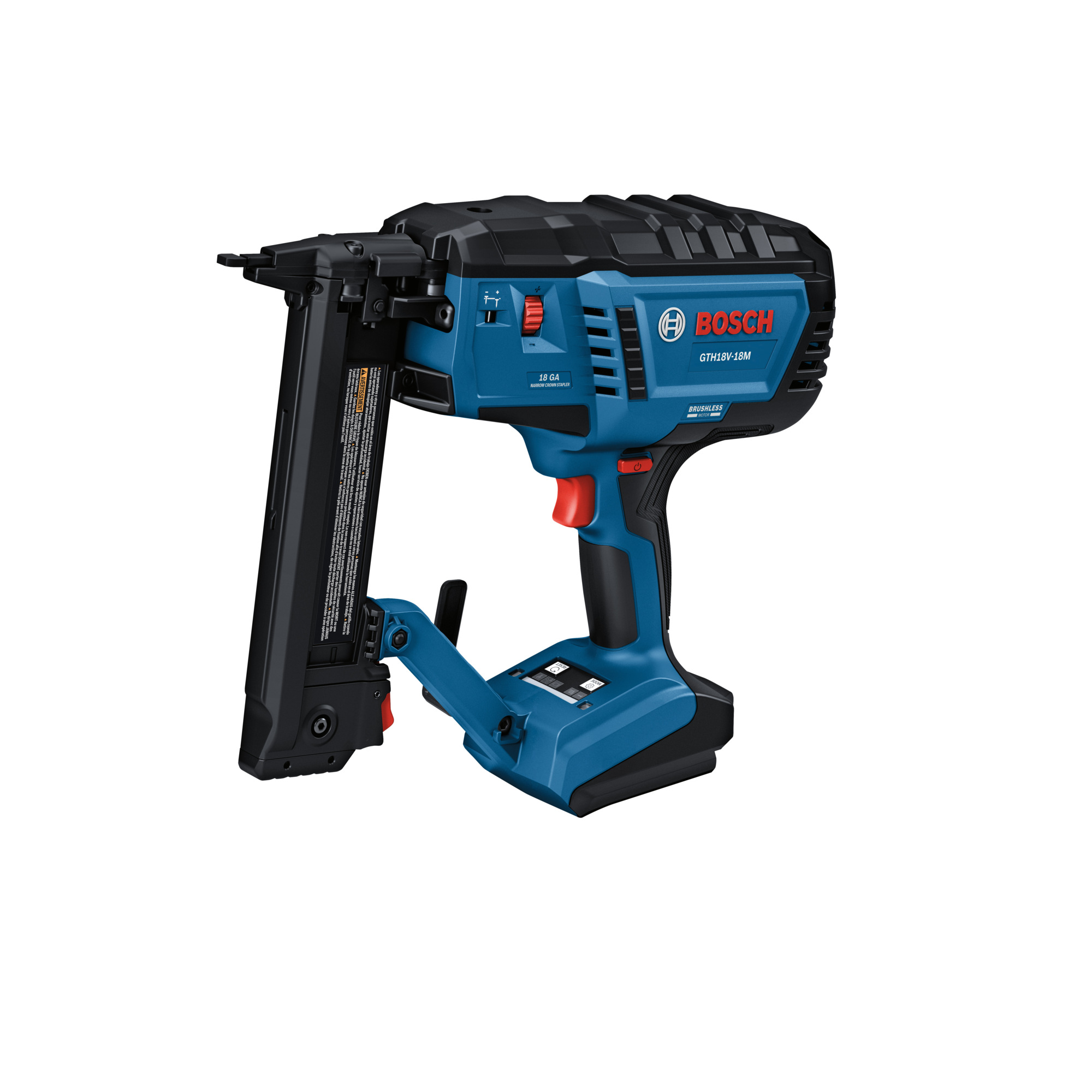 Bosch Brushless Narrow Crown Stapler — 18V, 18-Ga., Bare Tool, Model# GTH18V-18MN