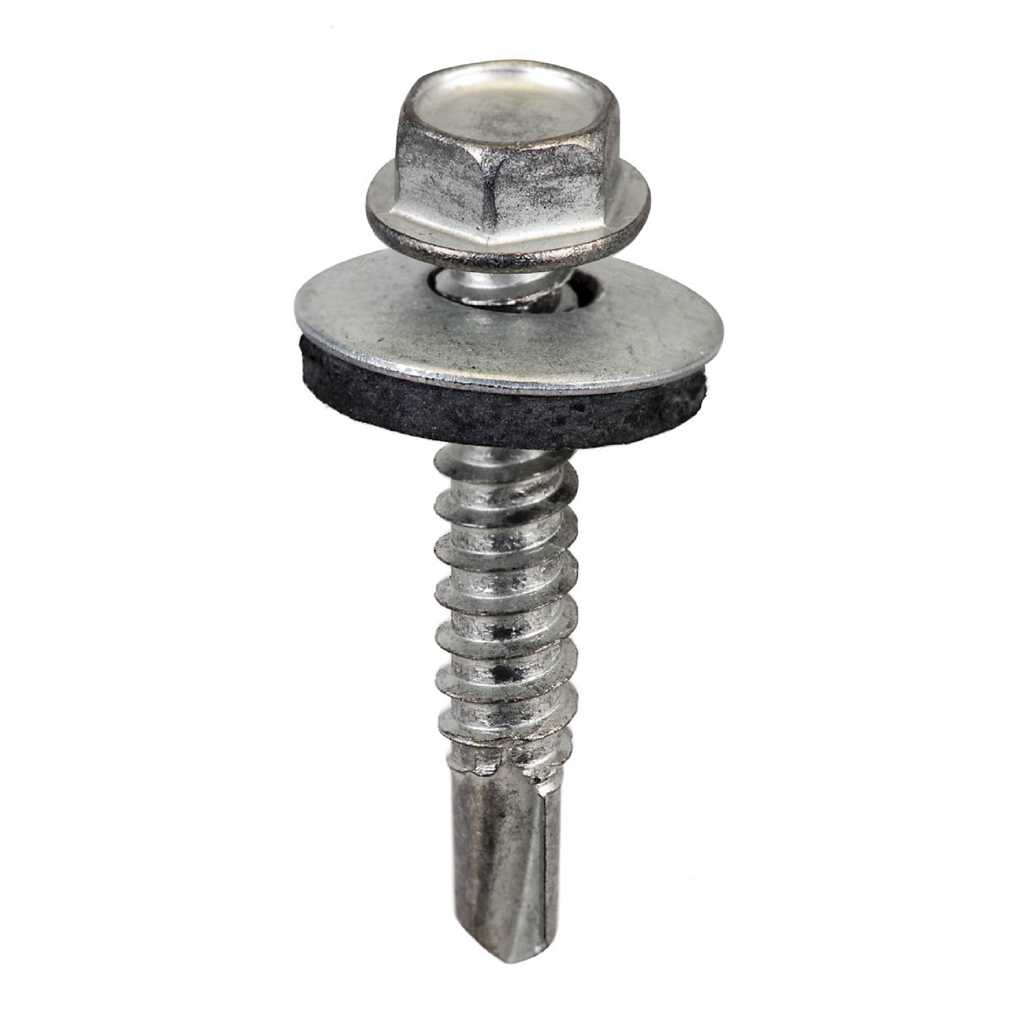 Acorn Hardware Galvanized Hex Metal to Metal Screws — 12 x 1-1/4in., Self-Drilling, Bag of 250, Model# SW-MM1214G250