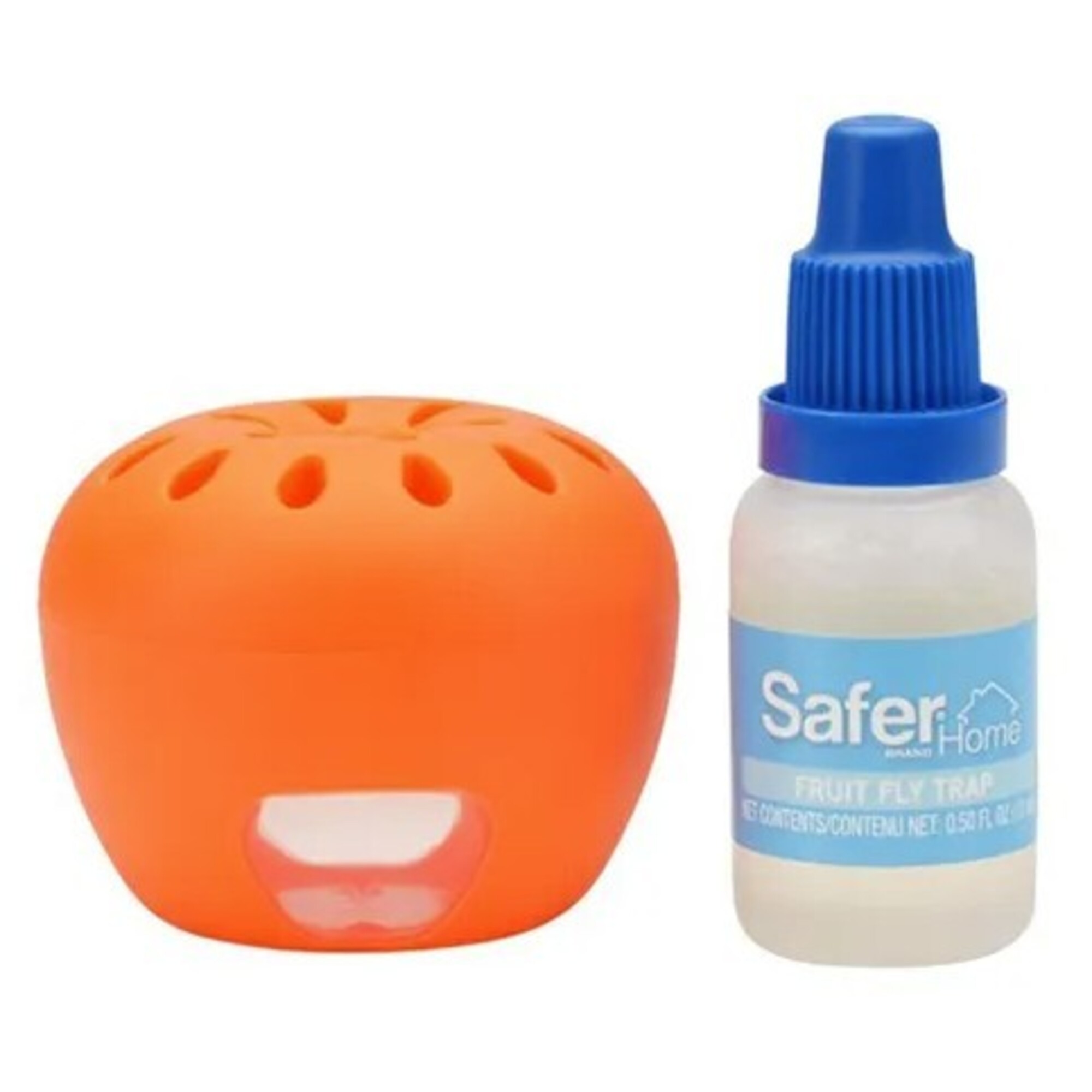 Safer Home Indoor Ready-to-Use Fruit Fly Trap (2 Traps and 2 Lure Liquid Bottles)