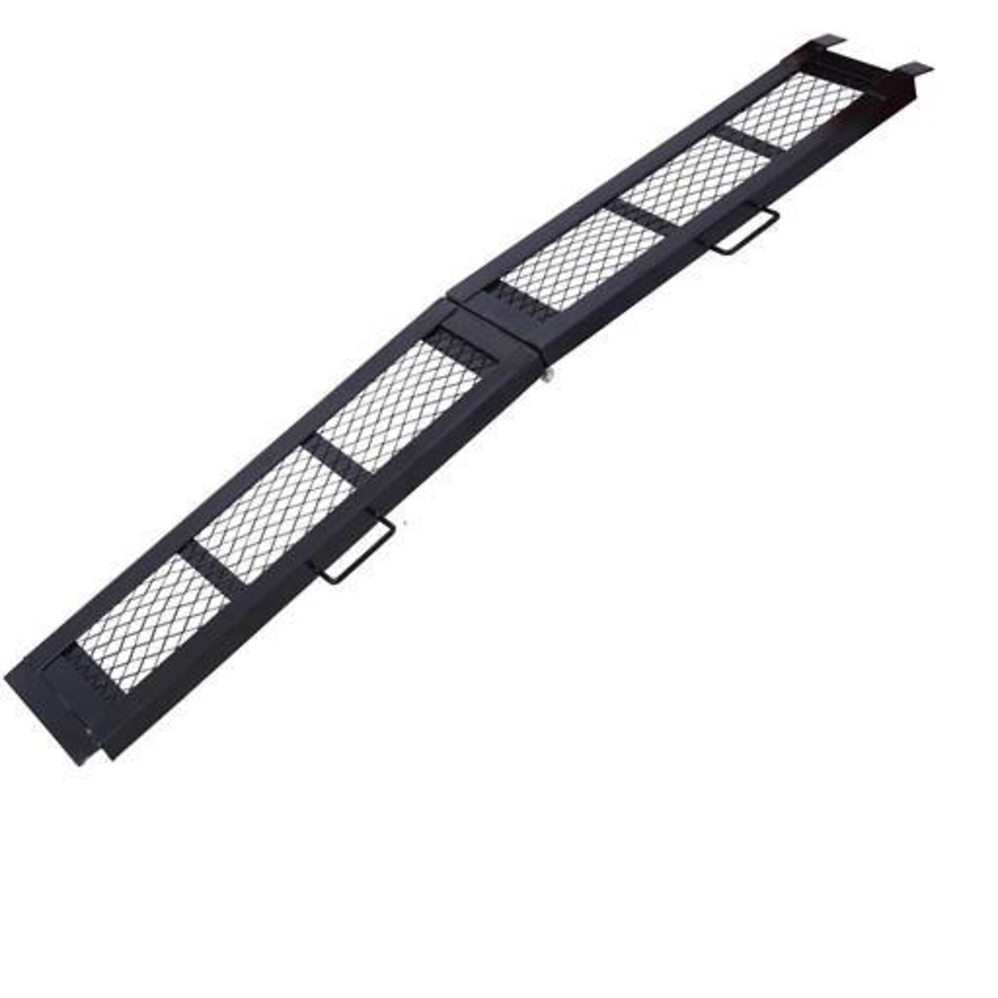 TMB Steel Loading Ramp — 83in. Reach, 500-Lb. Capacity, Foldable, Black, Model# BAC-W465106377