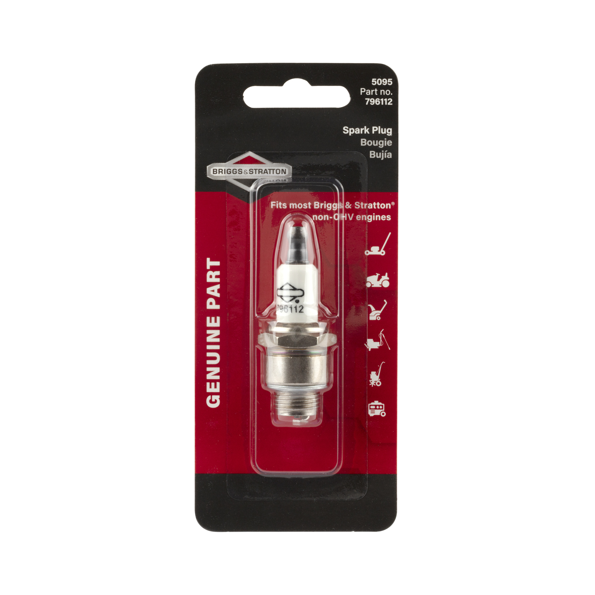 Briggs & Stratton, Spark Plug, RJ19LM, Model# 5095K