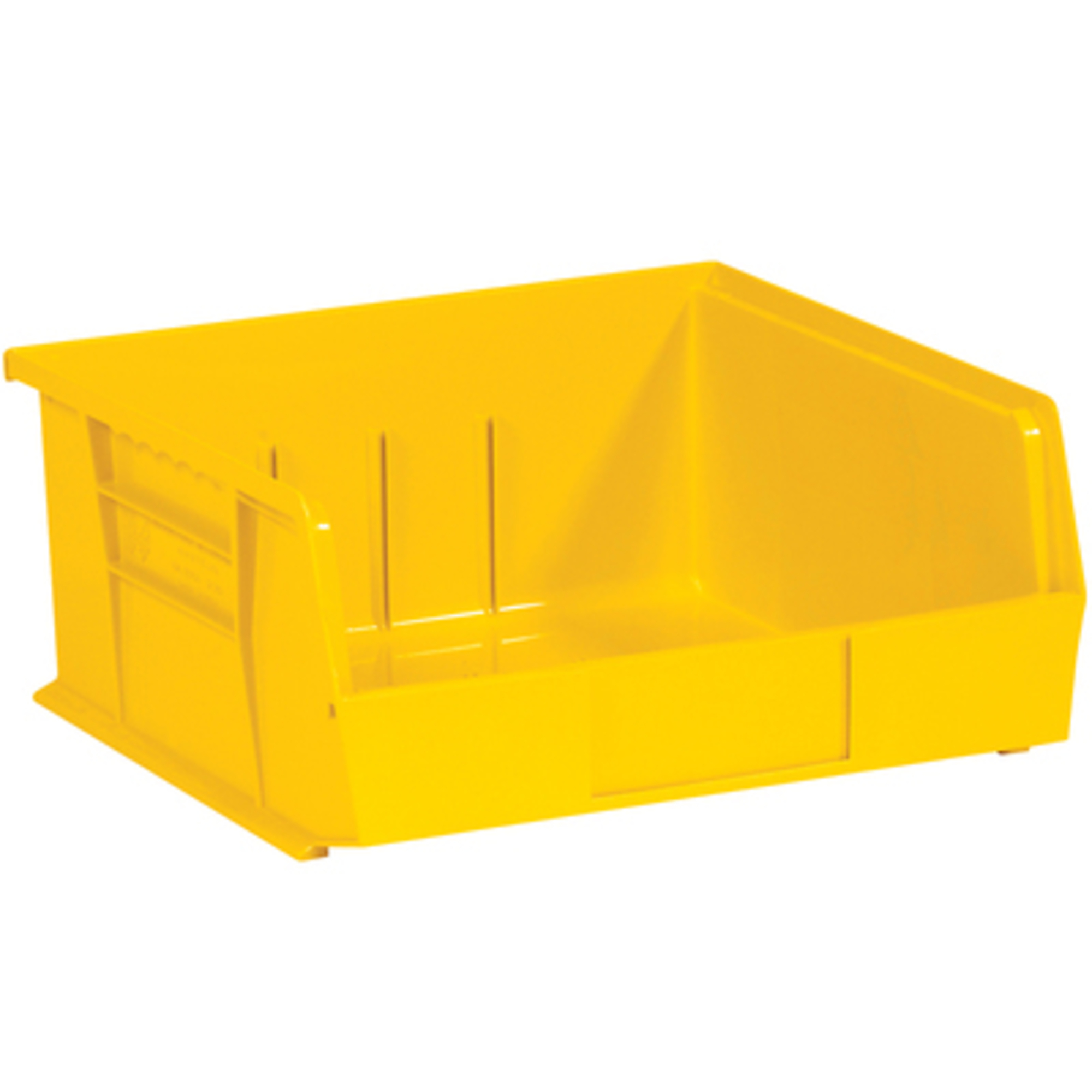 Stackble Yellow Container 10 7/8 x 11 x 5in. Yellow Plastic Stack HBB 6/CS, Height 5 in, Width 11 ...