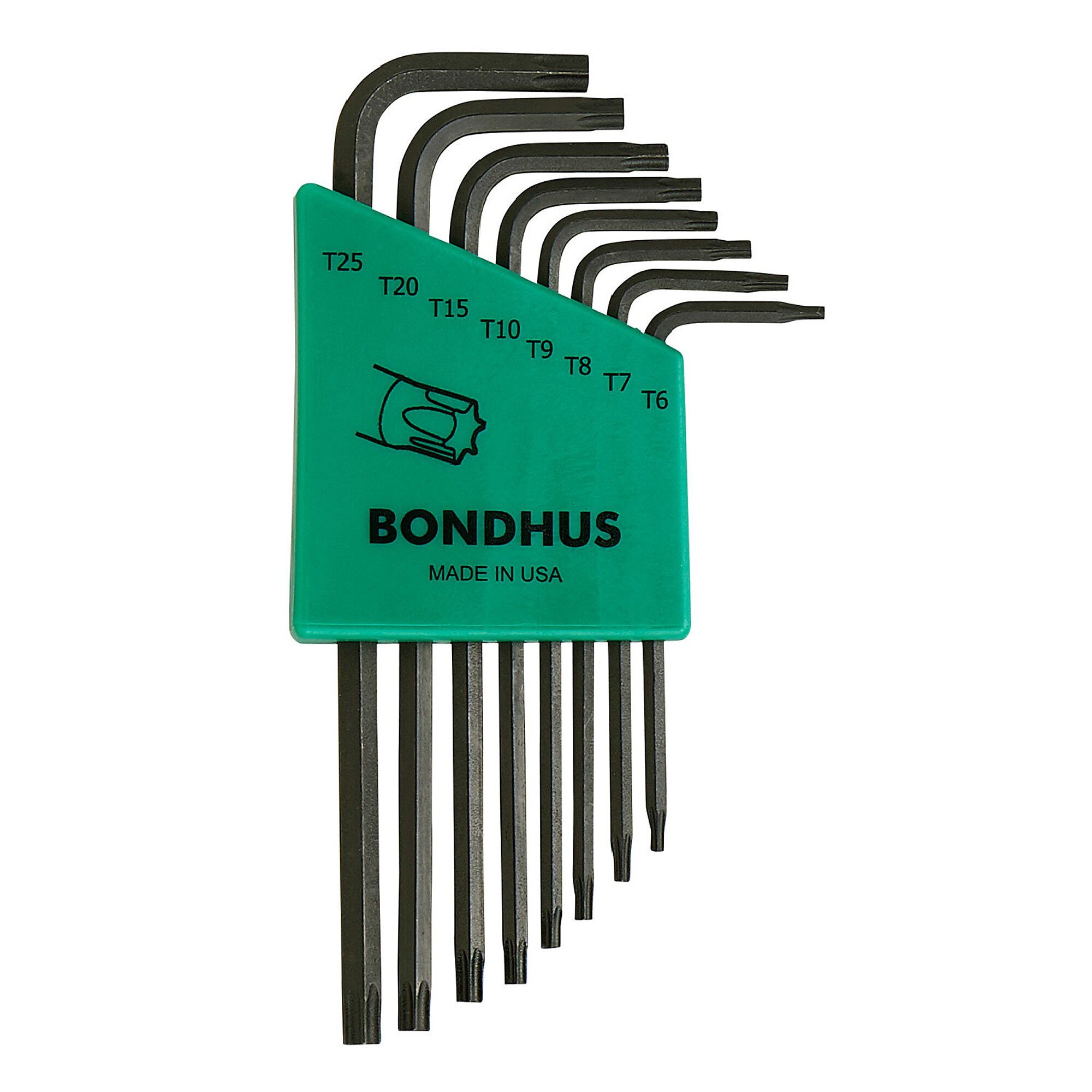 Bondhus Torx L-wrench Set of 8, T6-T25, Model 31832