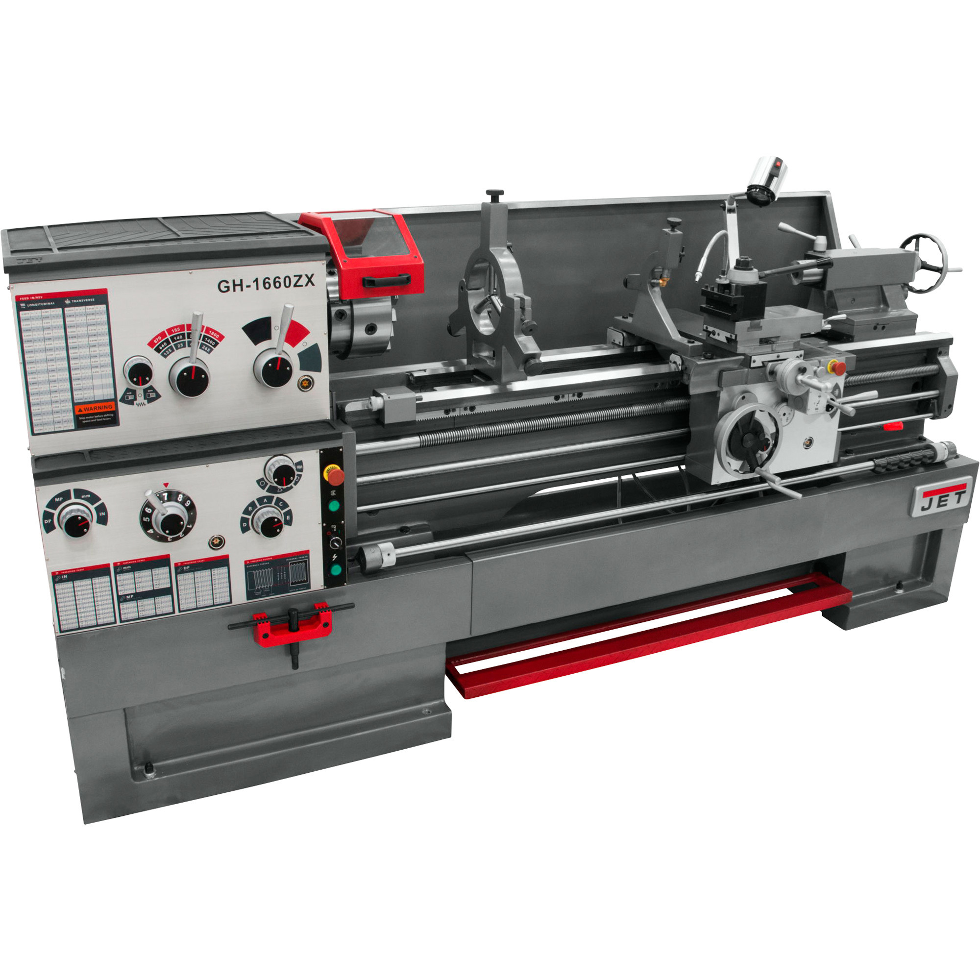 JET ZX-Series Large Spindle Bore Lathe with Acu-Rite 203 DRO