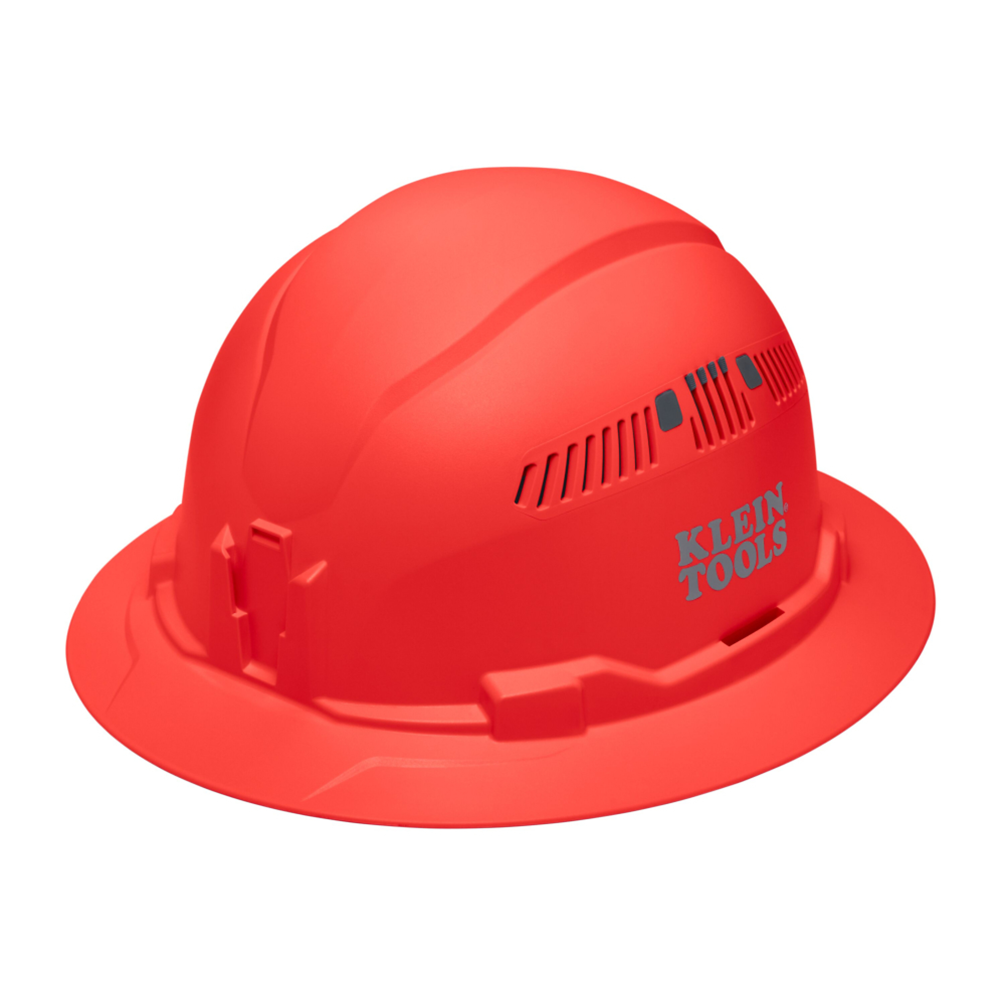 Hard Hat, Vented, Full Brim Style, Orange, Klein Tools Model# 60861BR