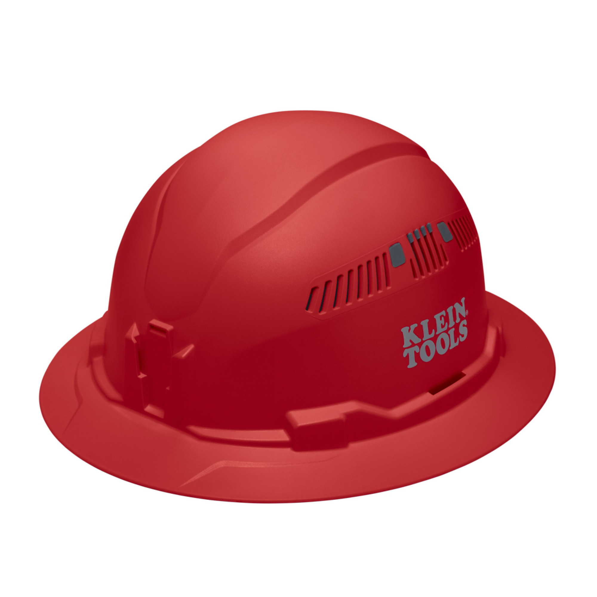 Hard Hat, Vented, Full Brim Style, Red, Klein Tools Model# 60921