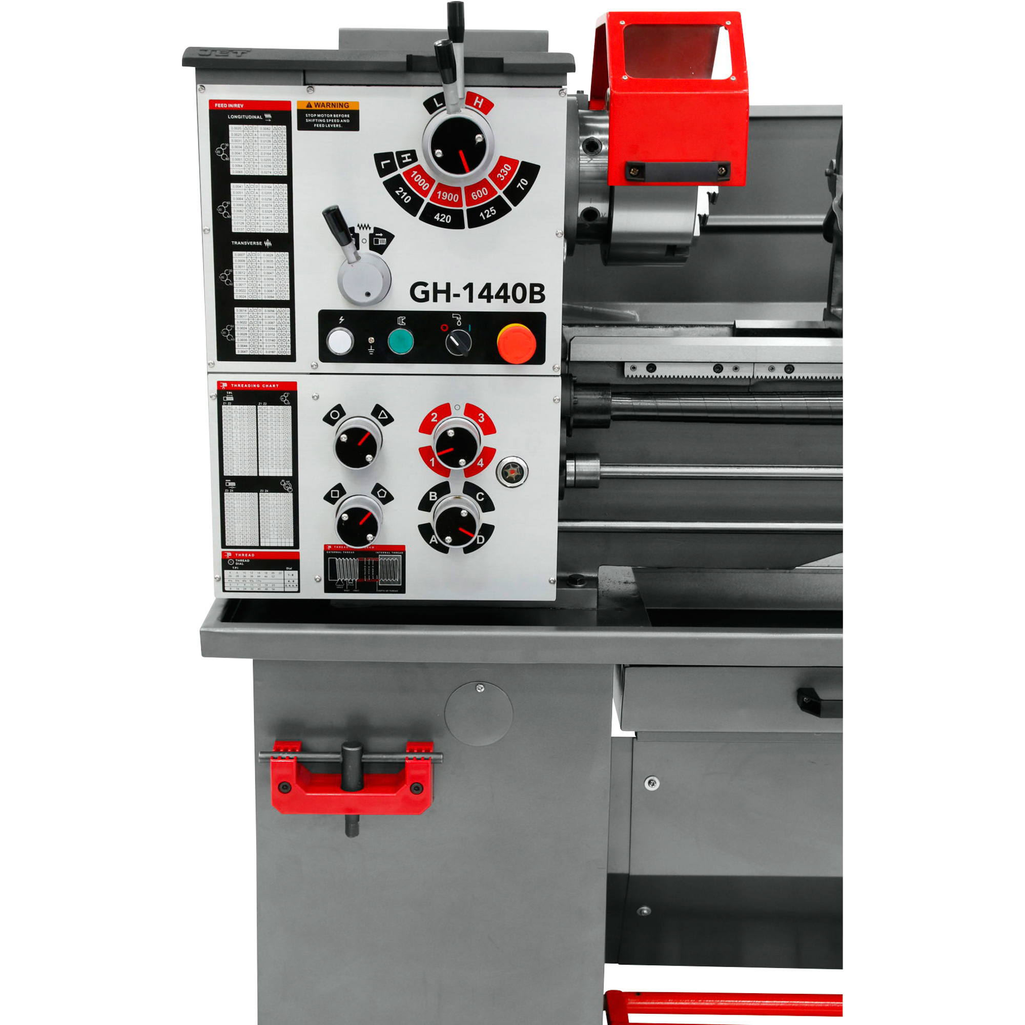 JET ZX-Series Large Spindle Bore Lathe with Acu-Rite 203 DRO