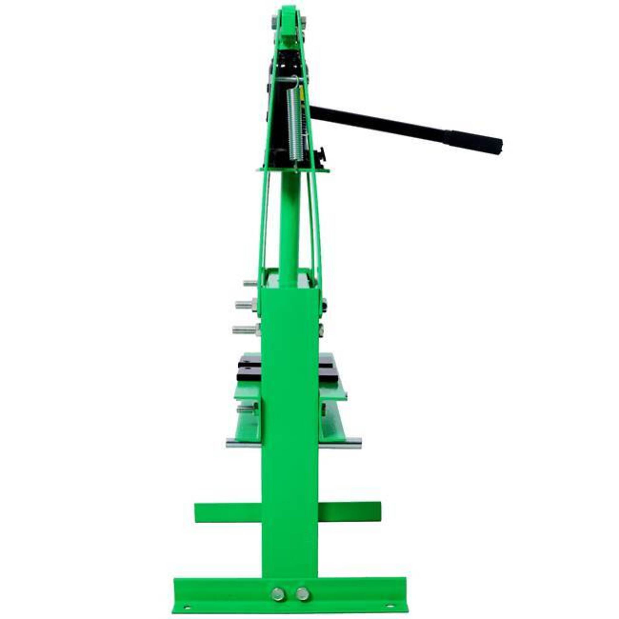 6-Ton Benchtop Hydraulic A-Frame Shop Press with Press Plates, Green, BAC-W465P192102