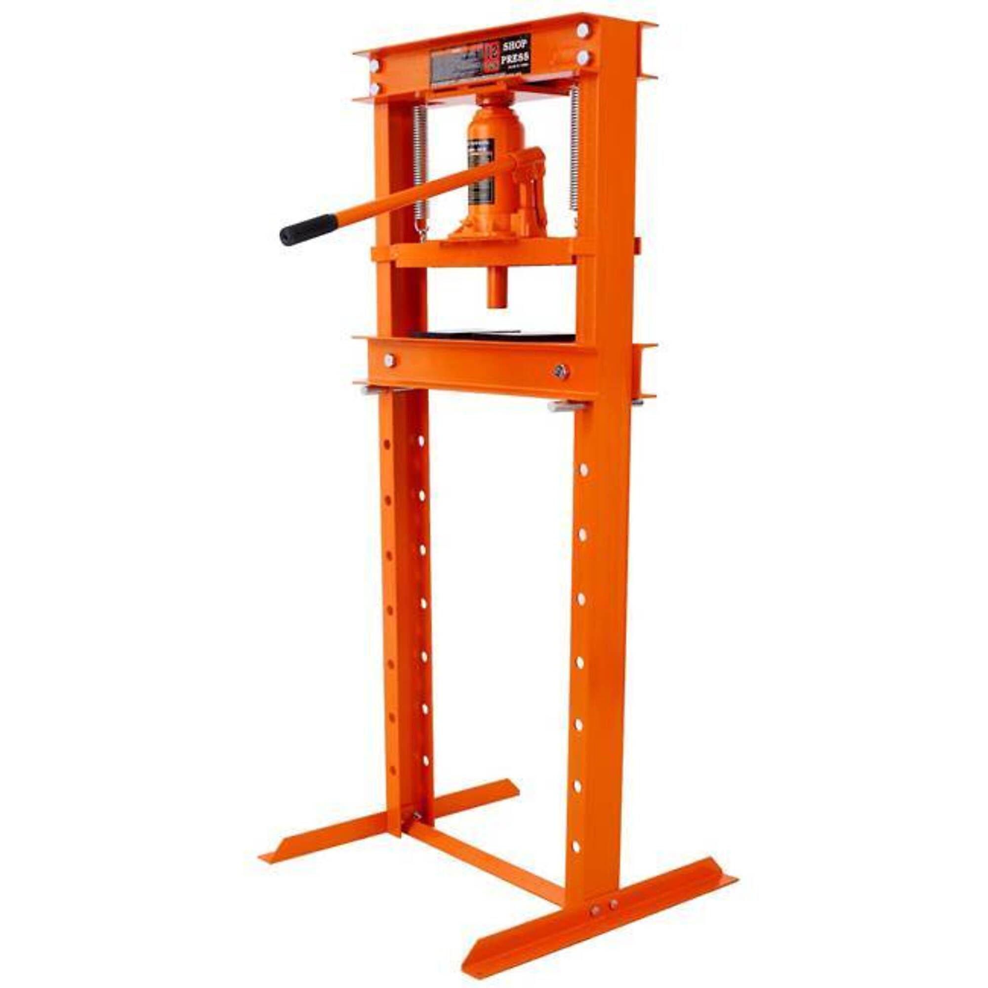 Hydraulic Shop Press 12-Ton Capacity, Orange, BAC-W465P165674