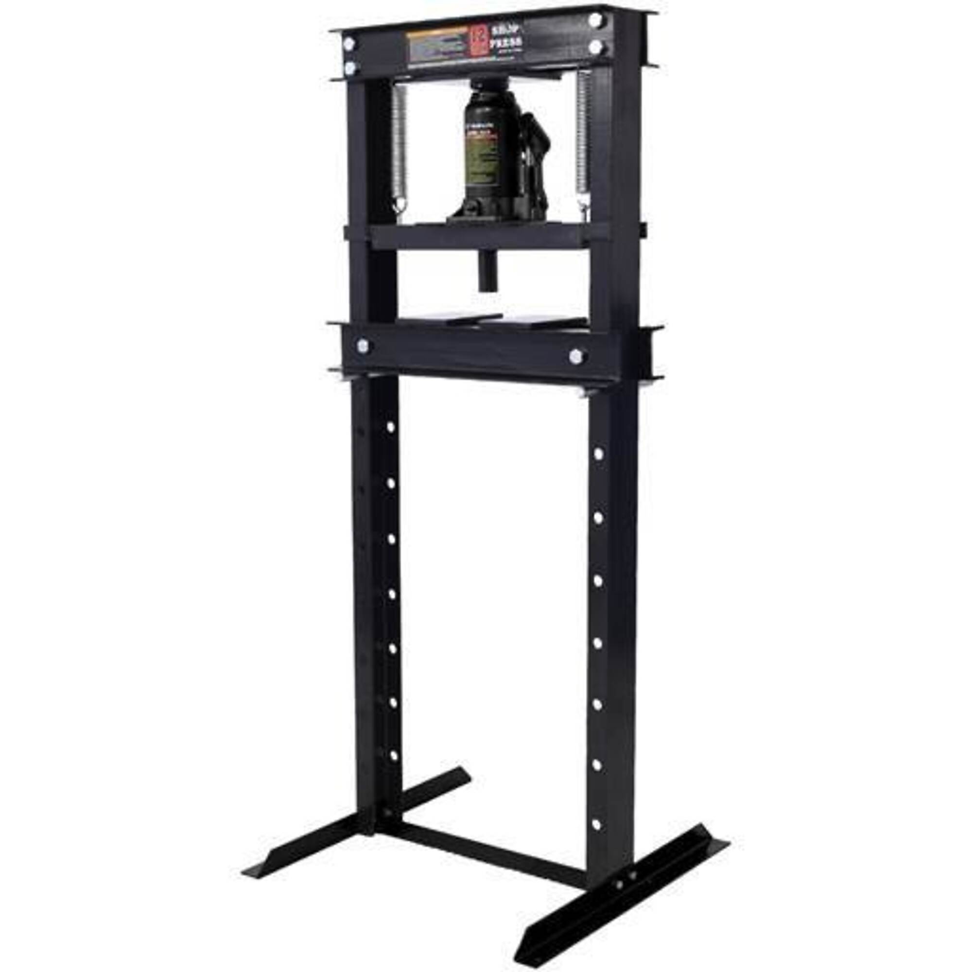 Hydraulic Shop Press 12-Ton Capacity, Black, BAC-W46566968