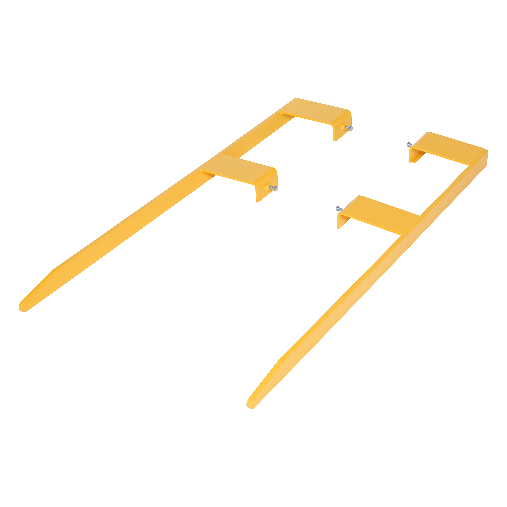 Vestil Steel Pallet Master Fork Extensions 7"W x 48"L x 2"H Yellow