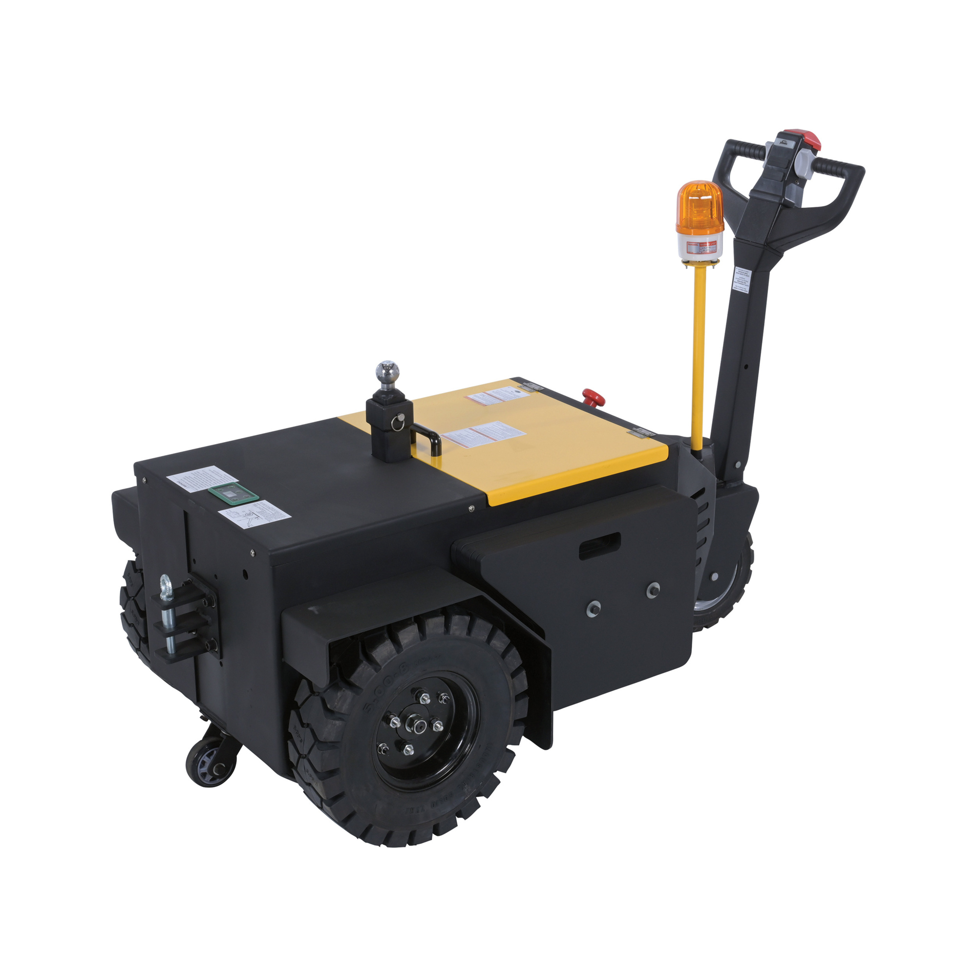 Vestil Steel Heavy Duty Electric Powered Tugger 18,000 Lb. Pulling Capacity Black