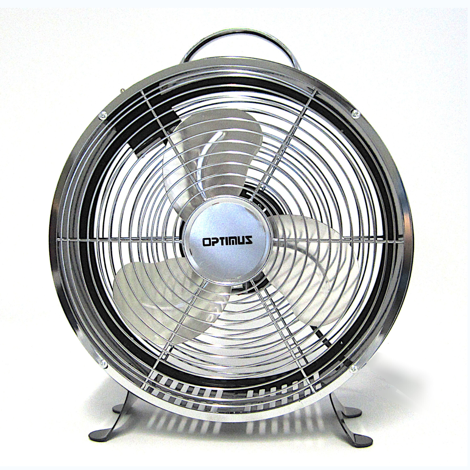 Optimus 10” Retro Design Drum Fan, Black F-6310RD