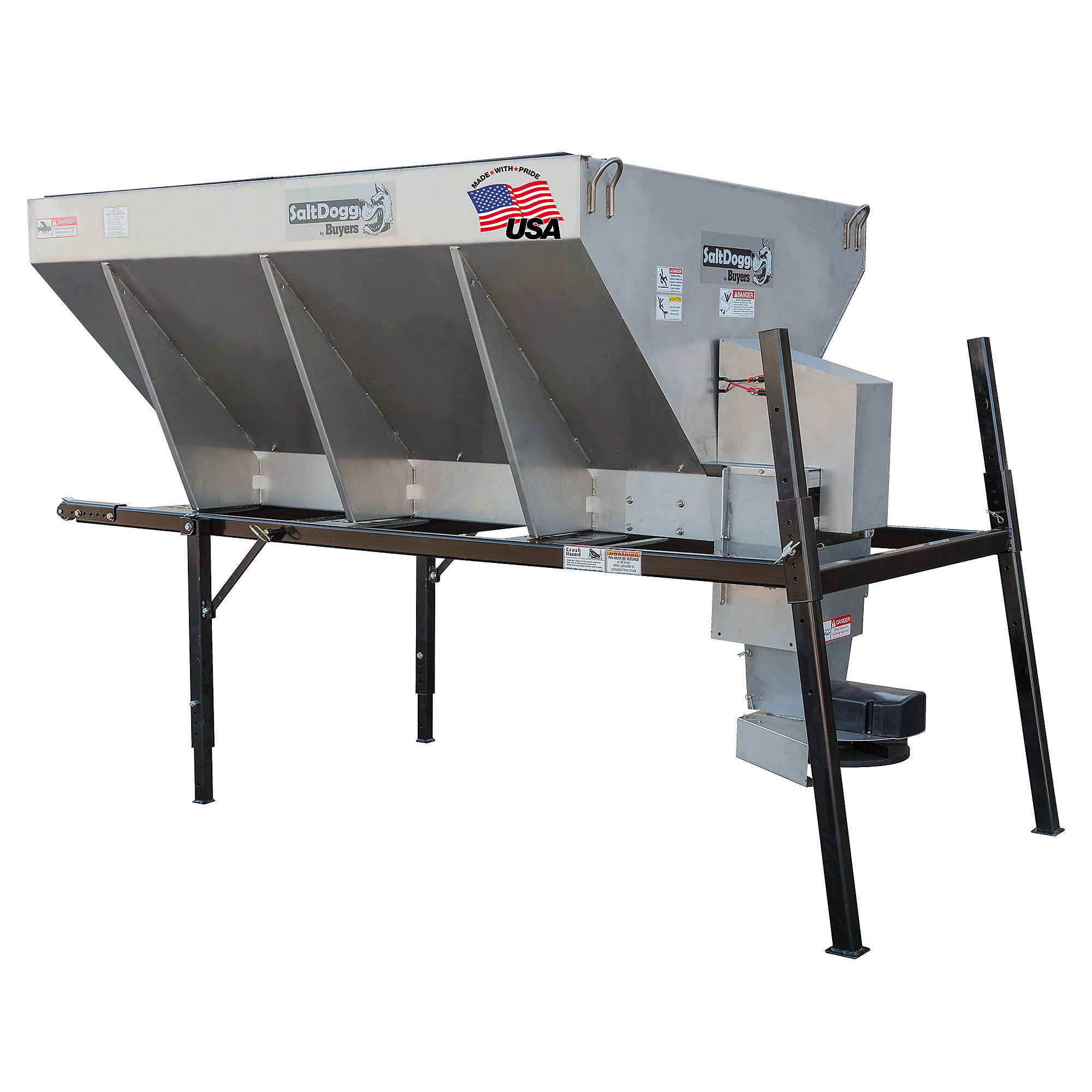 Buyers Products, SaltDogg 9 Ft. X 46 In. Electric Auger Stainless Steel Spreader, Model # 14709F467211