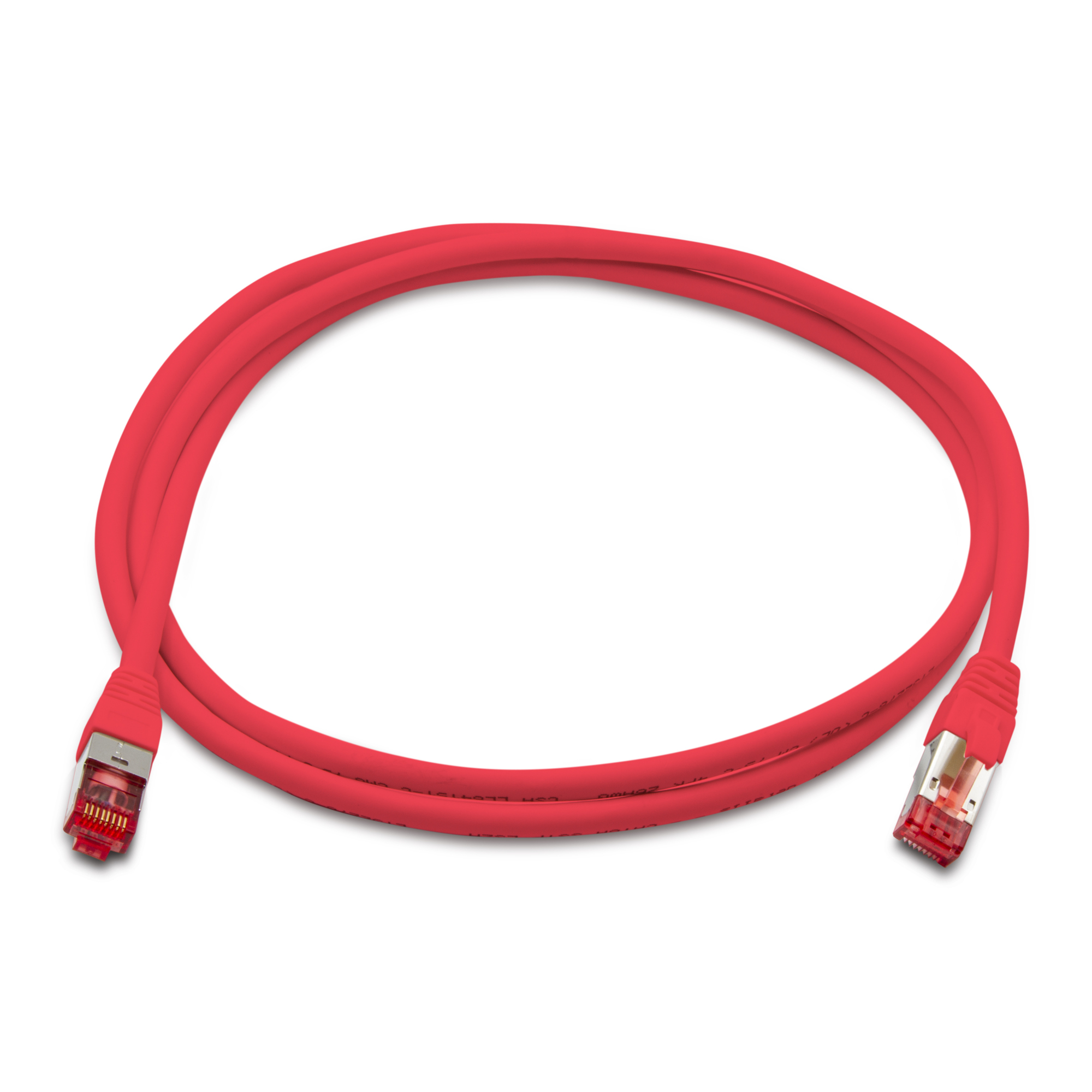 Triplett CAT6A-5RD CAT 6A 10GBPS Professional Grade, SSTP 26AWG Patch Cable 5'  Red