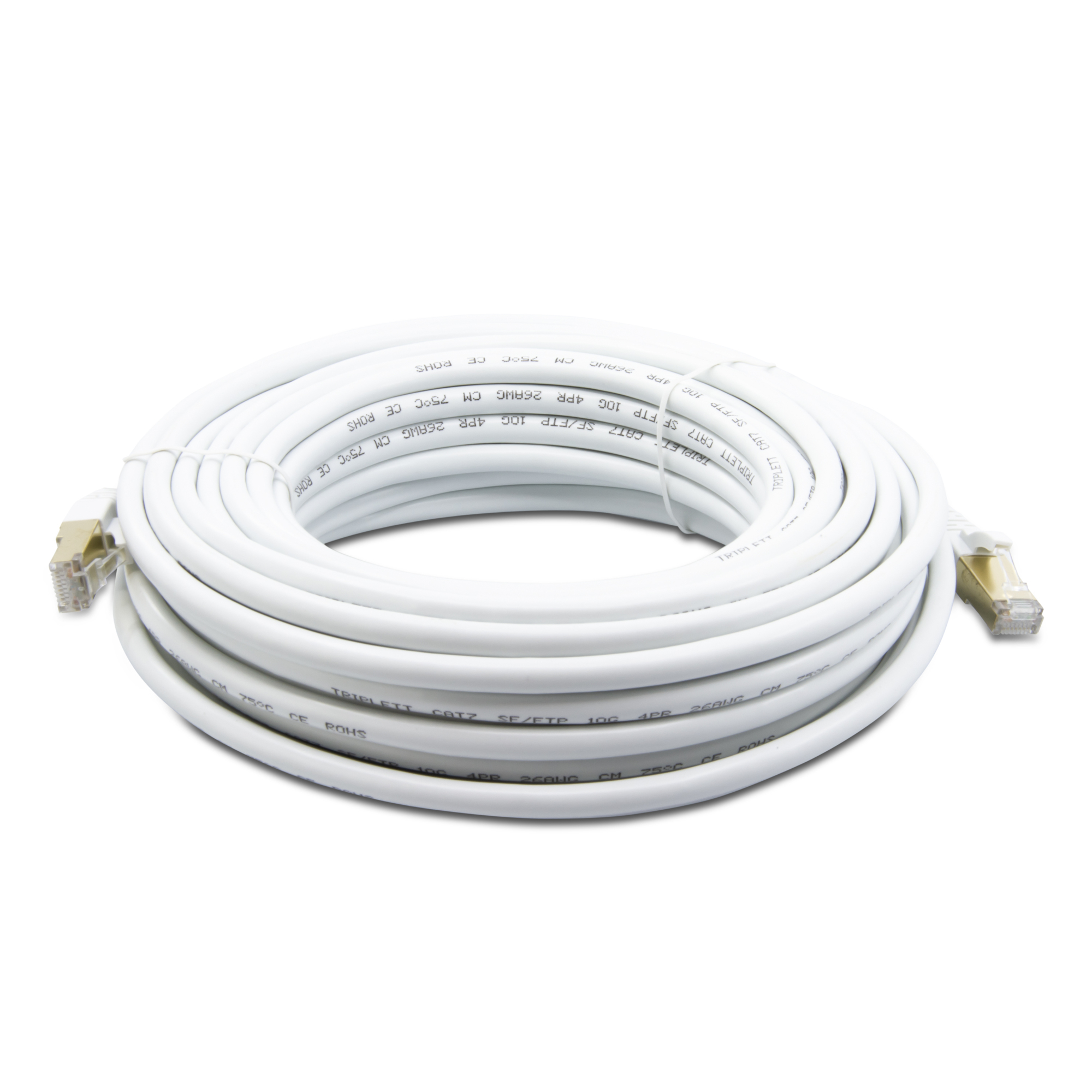 Triplett CAT7-50WH CAT 7 10GBPS Professional Grade, SF/FTP 26AWG ...