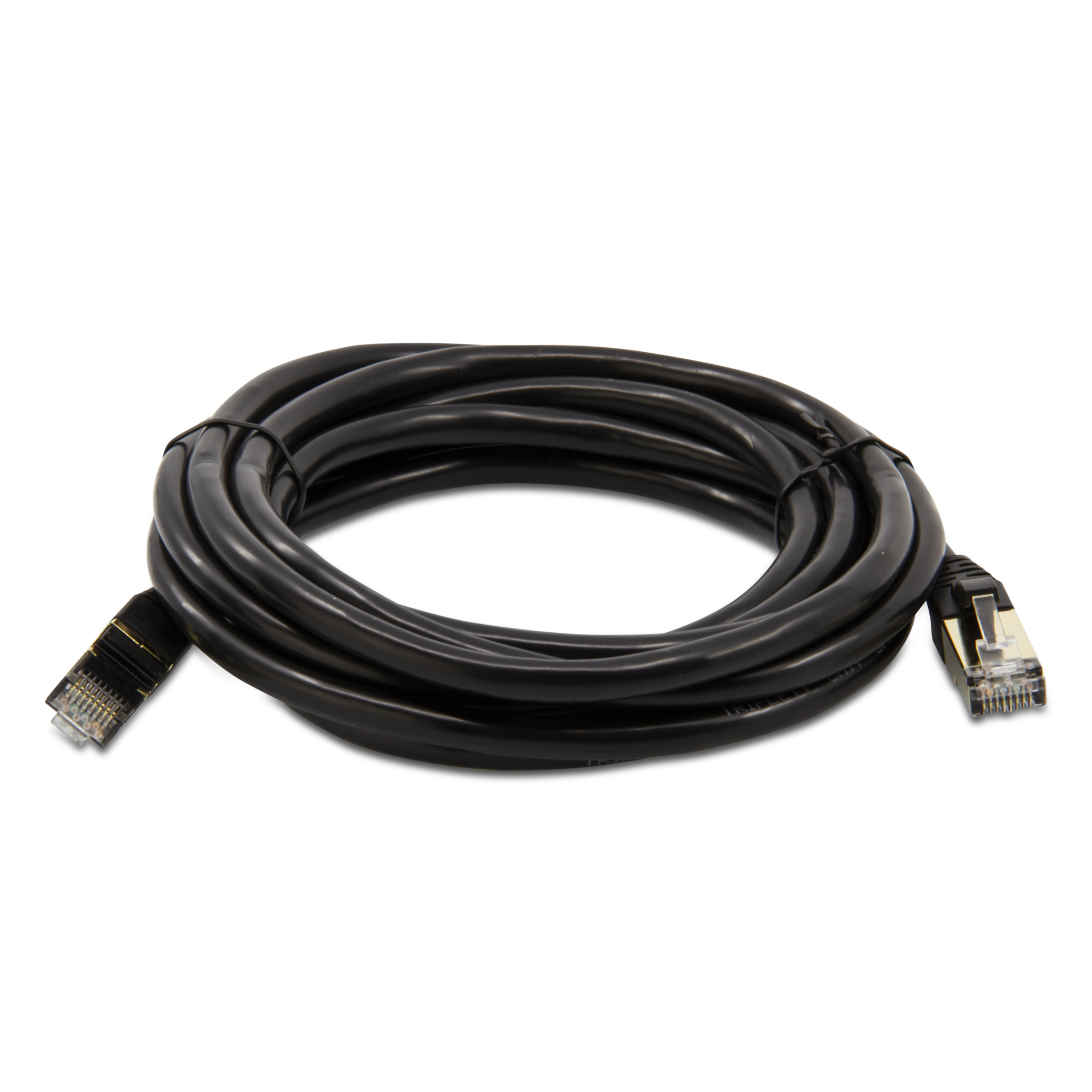 Triplett CAT7-10BK CAT 7 10GBPS Professional Grade, SF/FTP 26AWG, Stranded Patch Cable 10' Black