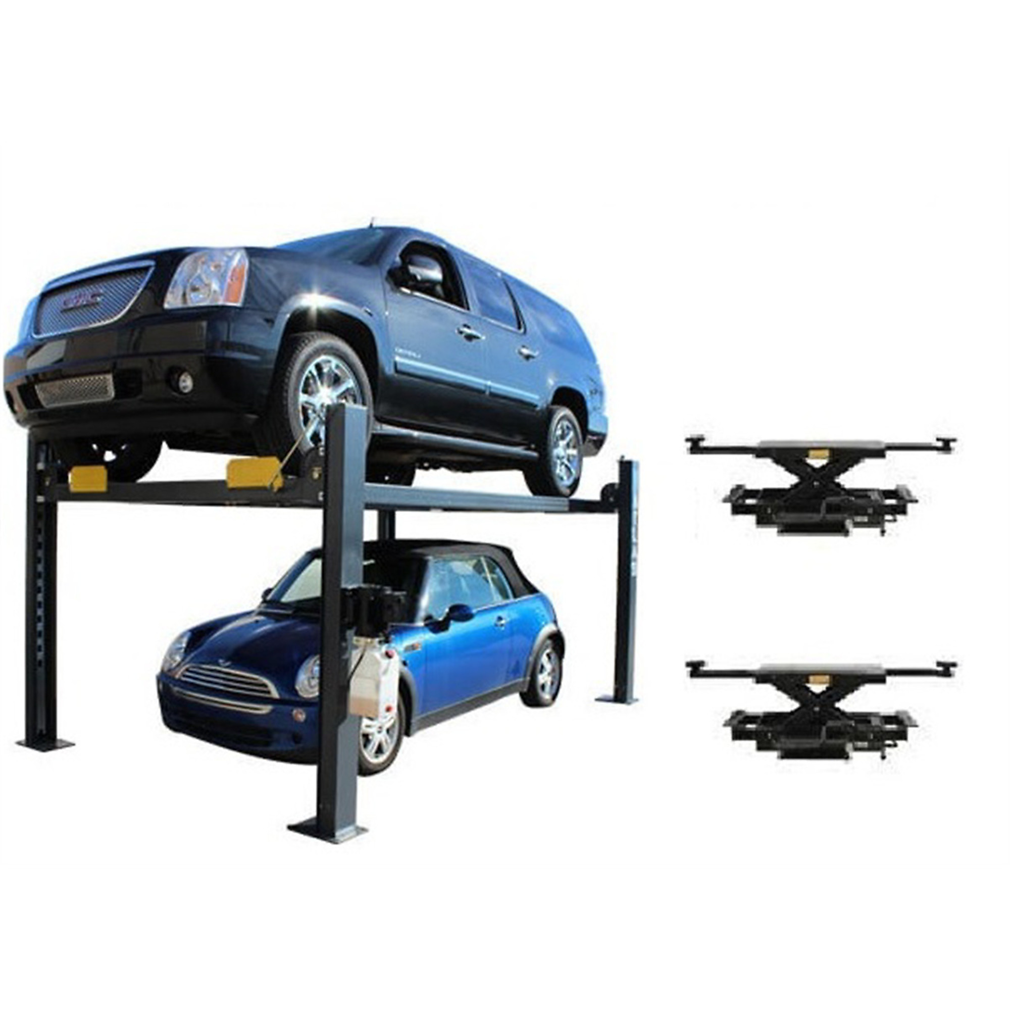 Atlas Automotive Equipment Premium 408SL 4 Post Lift + RJ35 Sliding Jacks Combo