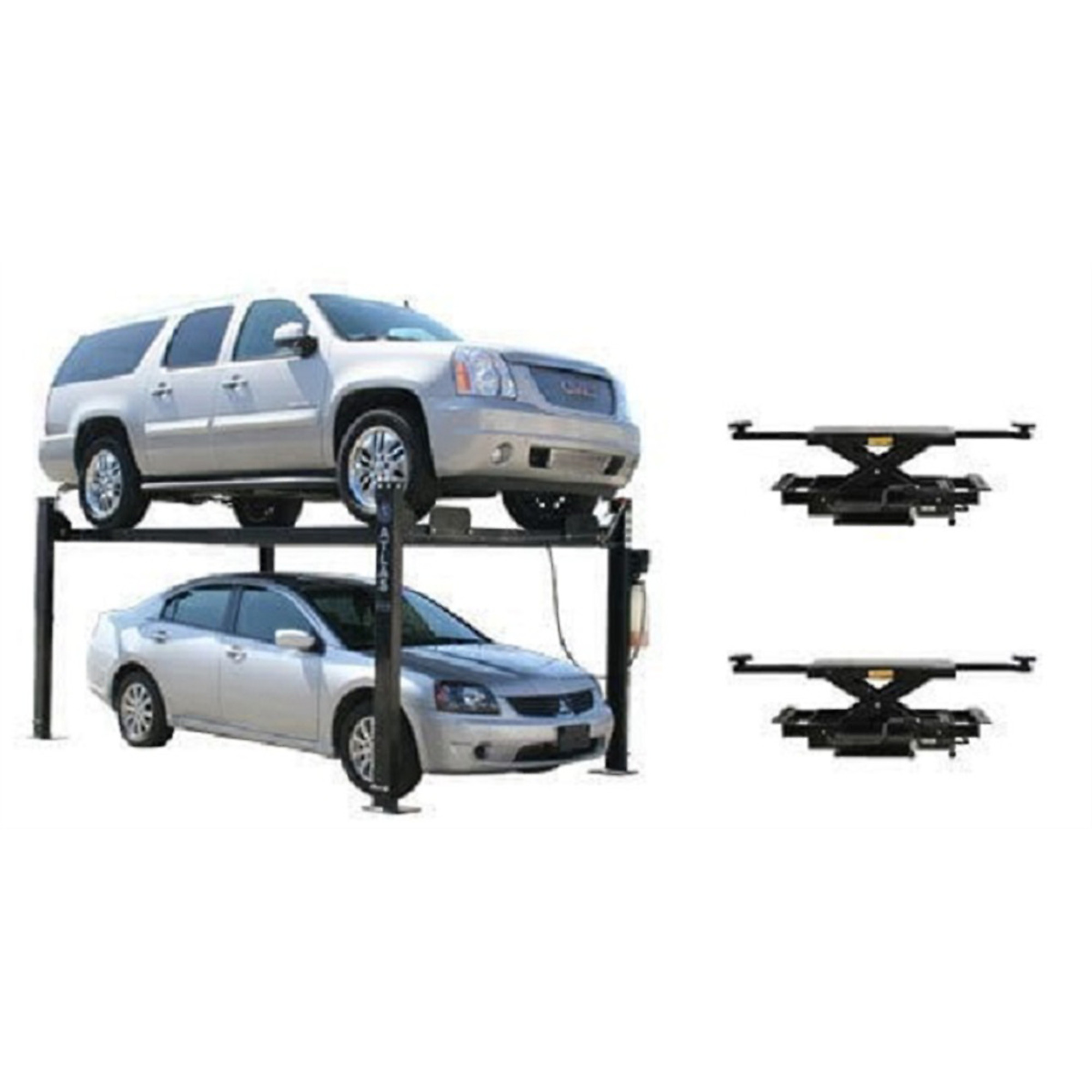 Atlas Automotive Equipment PRO8000 4 Post Lift + RJ35 Sliding Jacks Combo