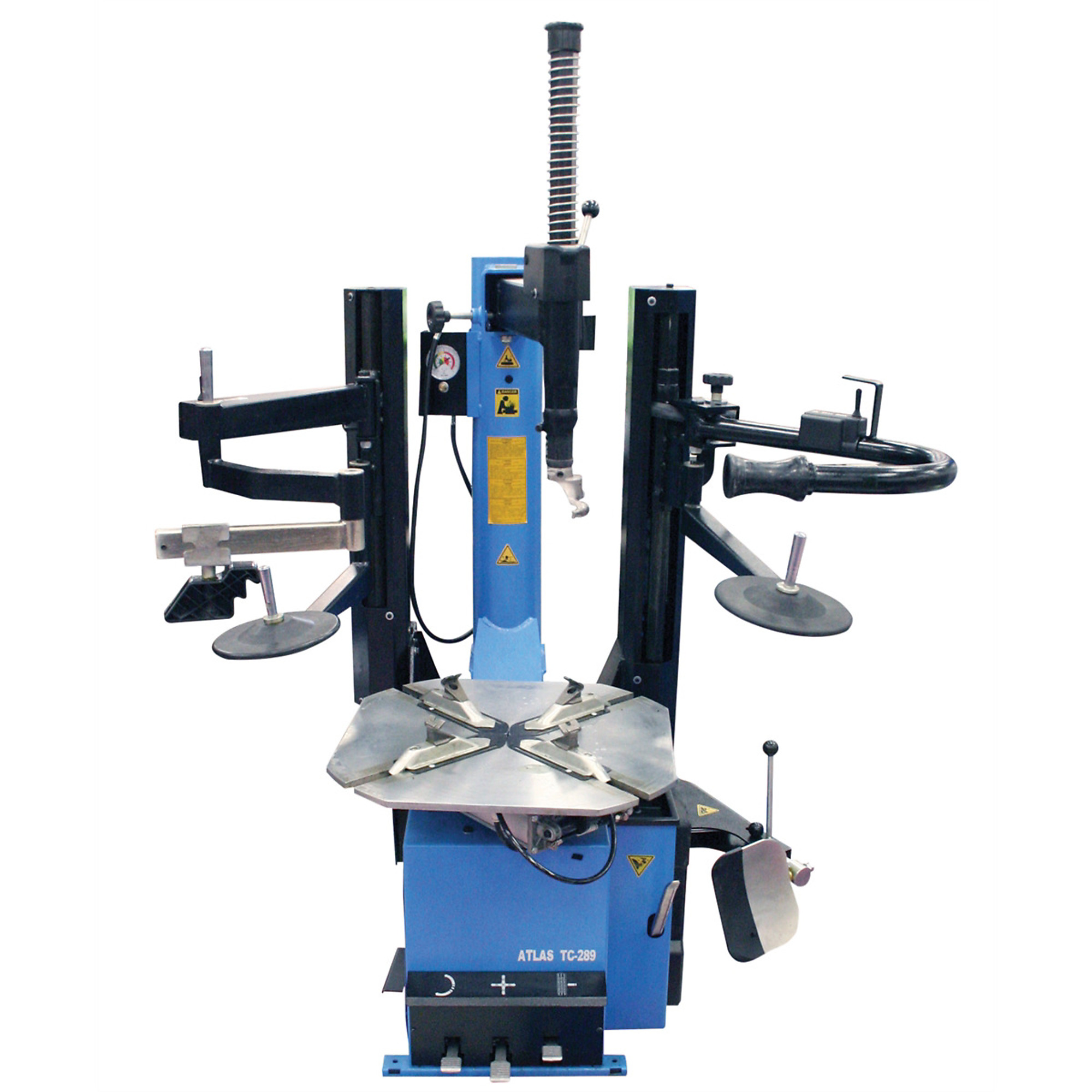 Atlas Automotive Equipment TC289DAA Dual Assist Arm Wheel Clamp Tire Changer w/Bead Blaster