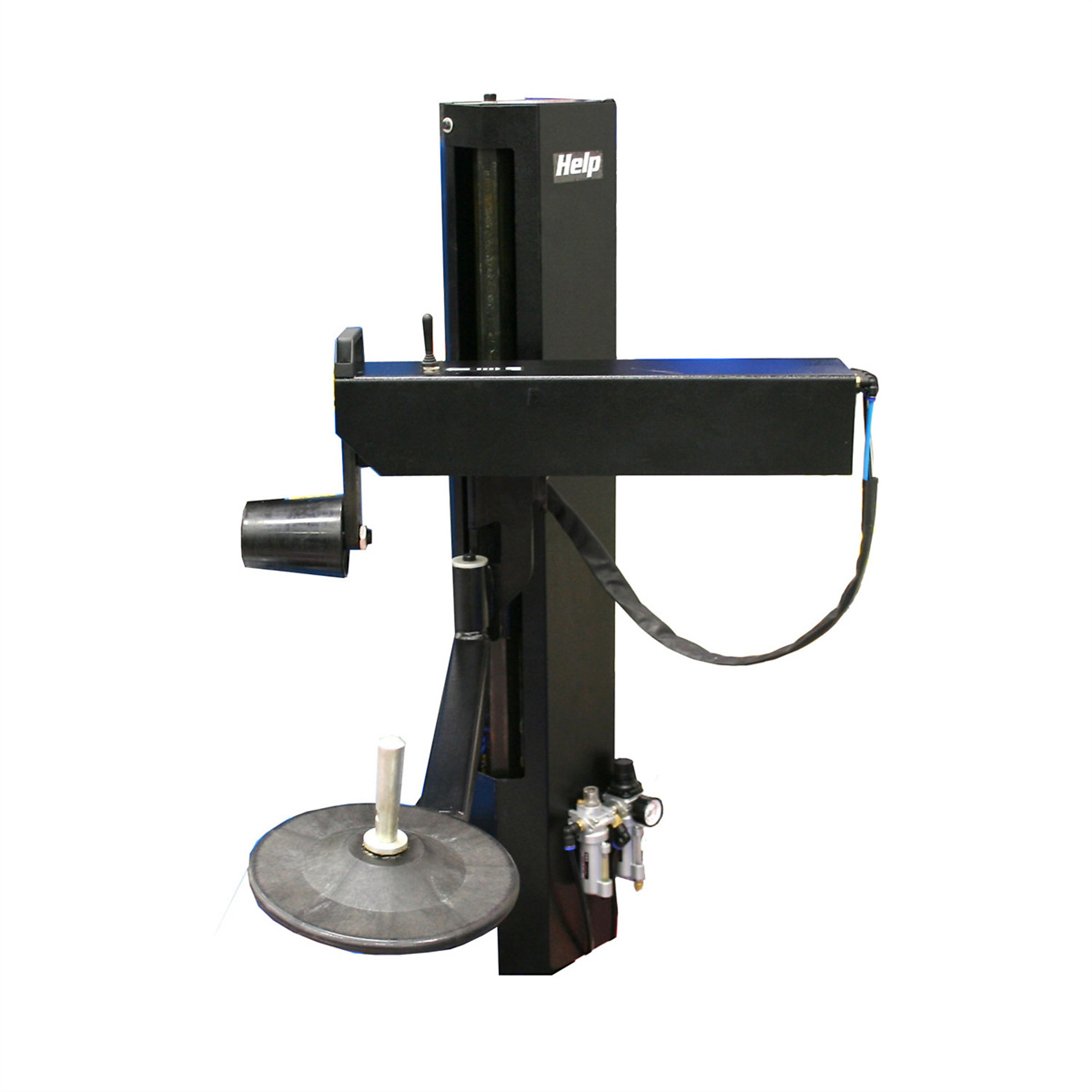 Atlas Automotive Equipment RHA Right-hand Dual Assist Arm for 700 Series Tire Changers, Includes Pressing/Pulling Disk and Roller Arm, Used on Stiff Sidewall, Low Profile, Run Flat Tires