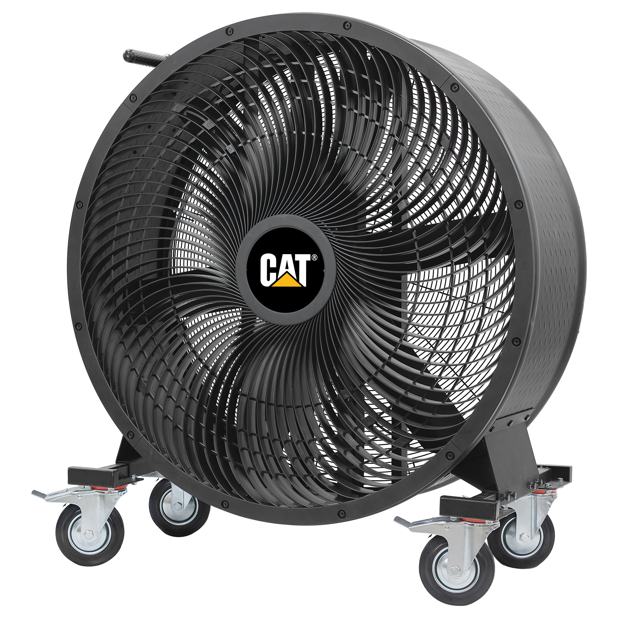 Caterpillar® fan 42”- Blade, Industrial Drum Fan, 25,000 CFM High-Velocity Air Circulator with DC Motor, Variable Speed Control, Heavy-Duty 6-Blade Design