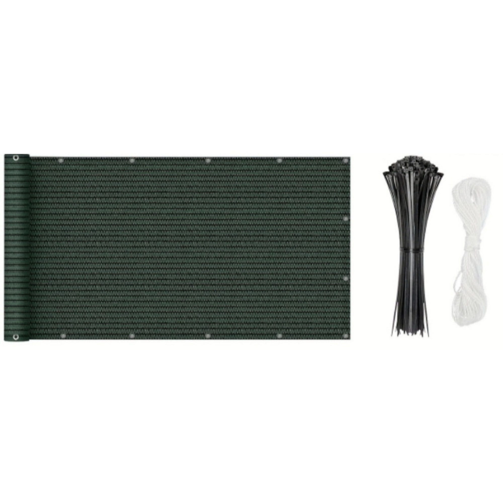 16 ft. Fence in Green with UV Protection and Permeable