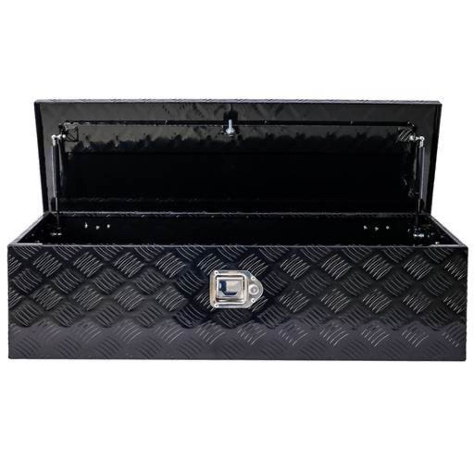 39-inch Aluminum Truck Bed Tool Box w/lock keys, black, BAC-W46581855