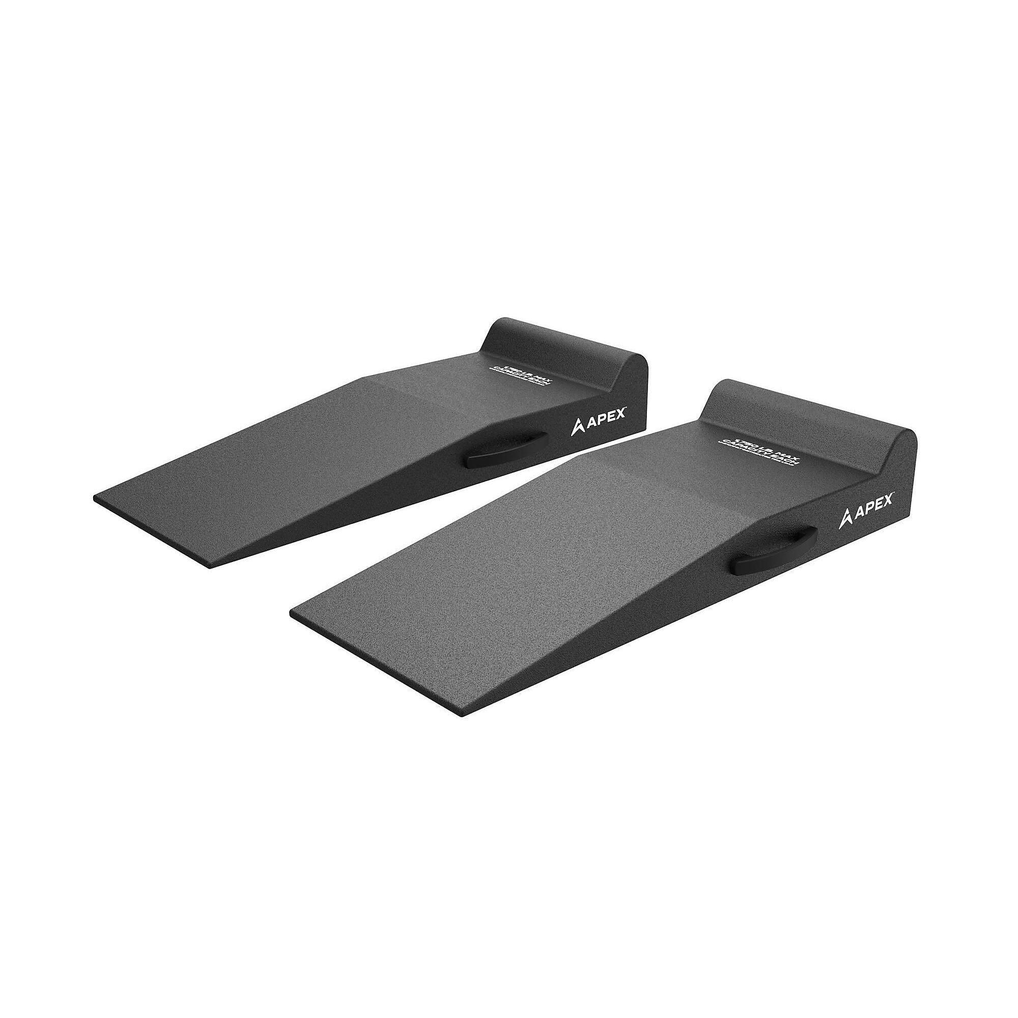 AR-340-95-GR 36" Lightweight Foam Garage Ramp Kit 4" Lift 9.35° Approach Angle Set of 2