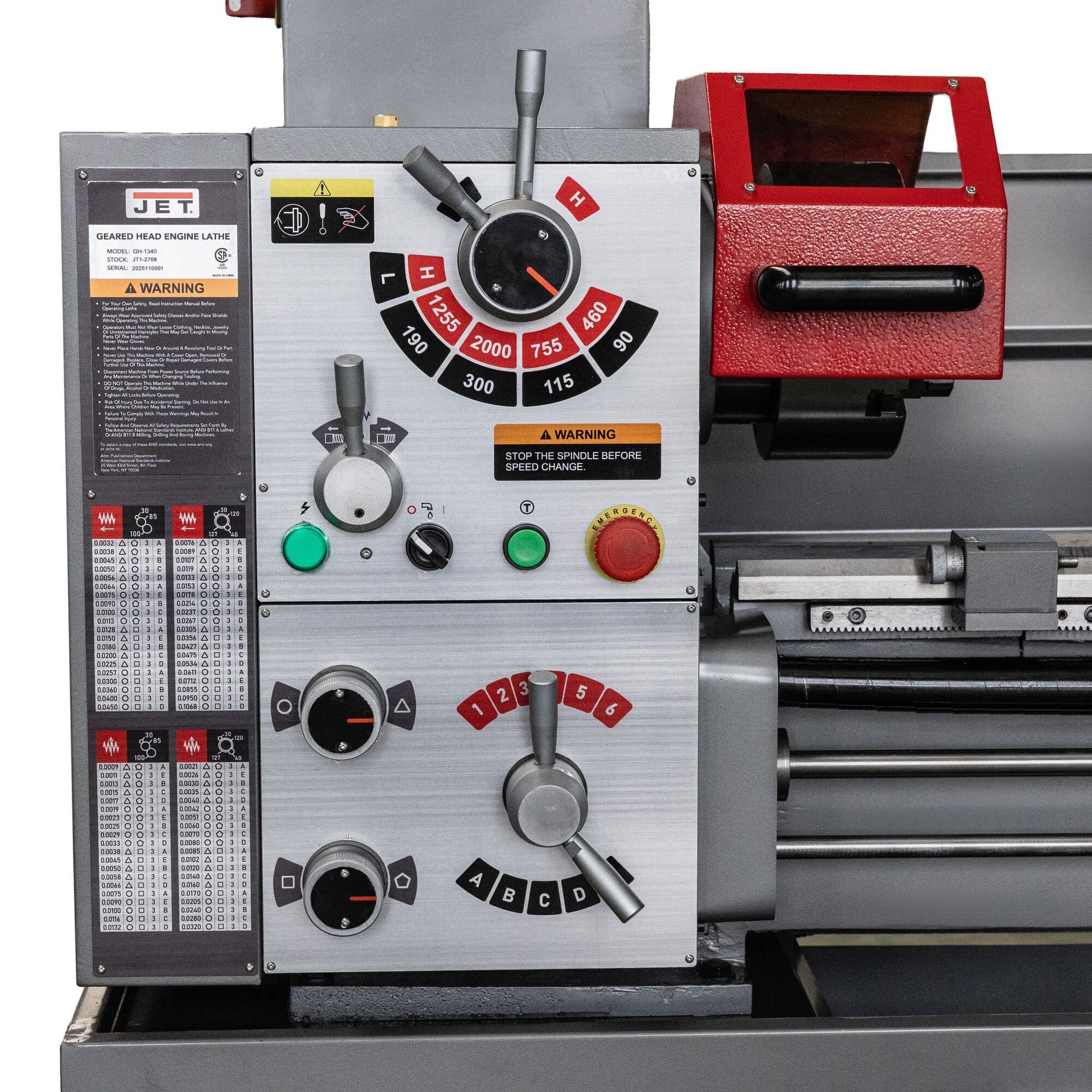 GH-1340; 13x40 Gear Head Lathe w/ Collet Closer | Northern Tool