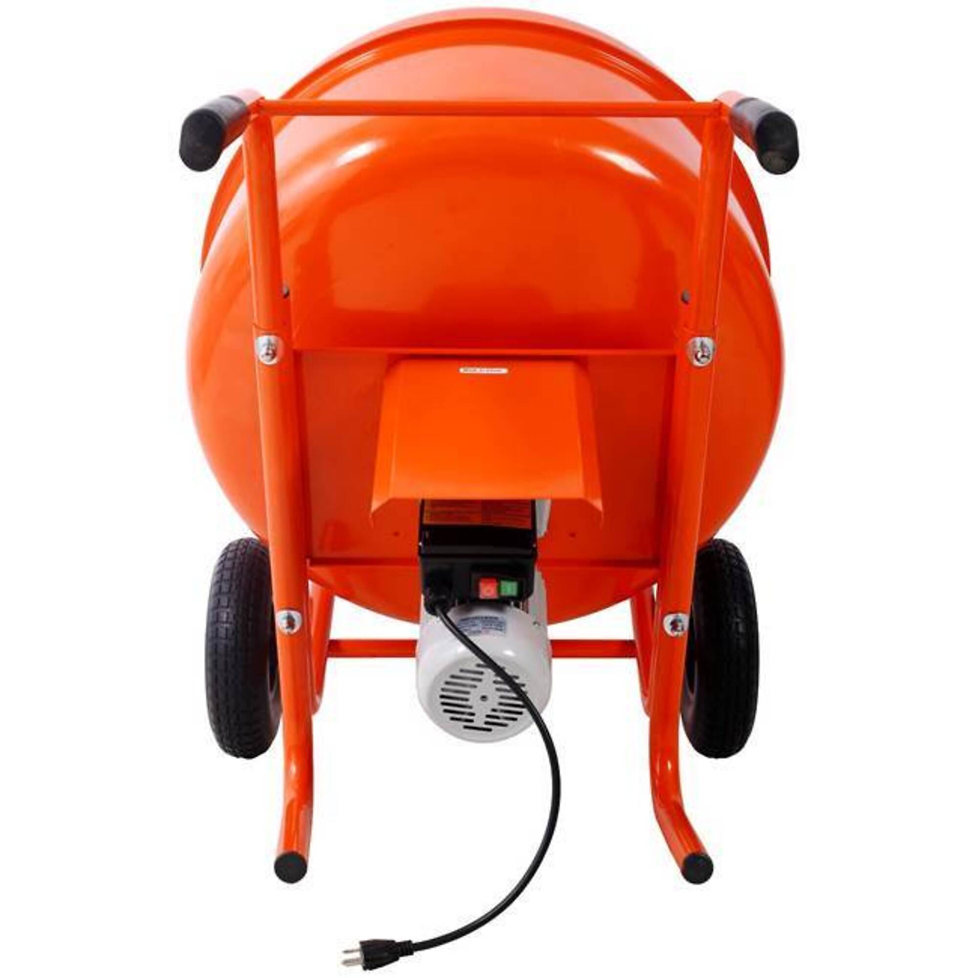 224L 8CUFT Portable Cement Concrete Mixer 115V-60HZ, orange, BAC-W465P183833
