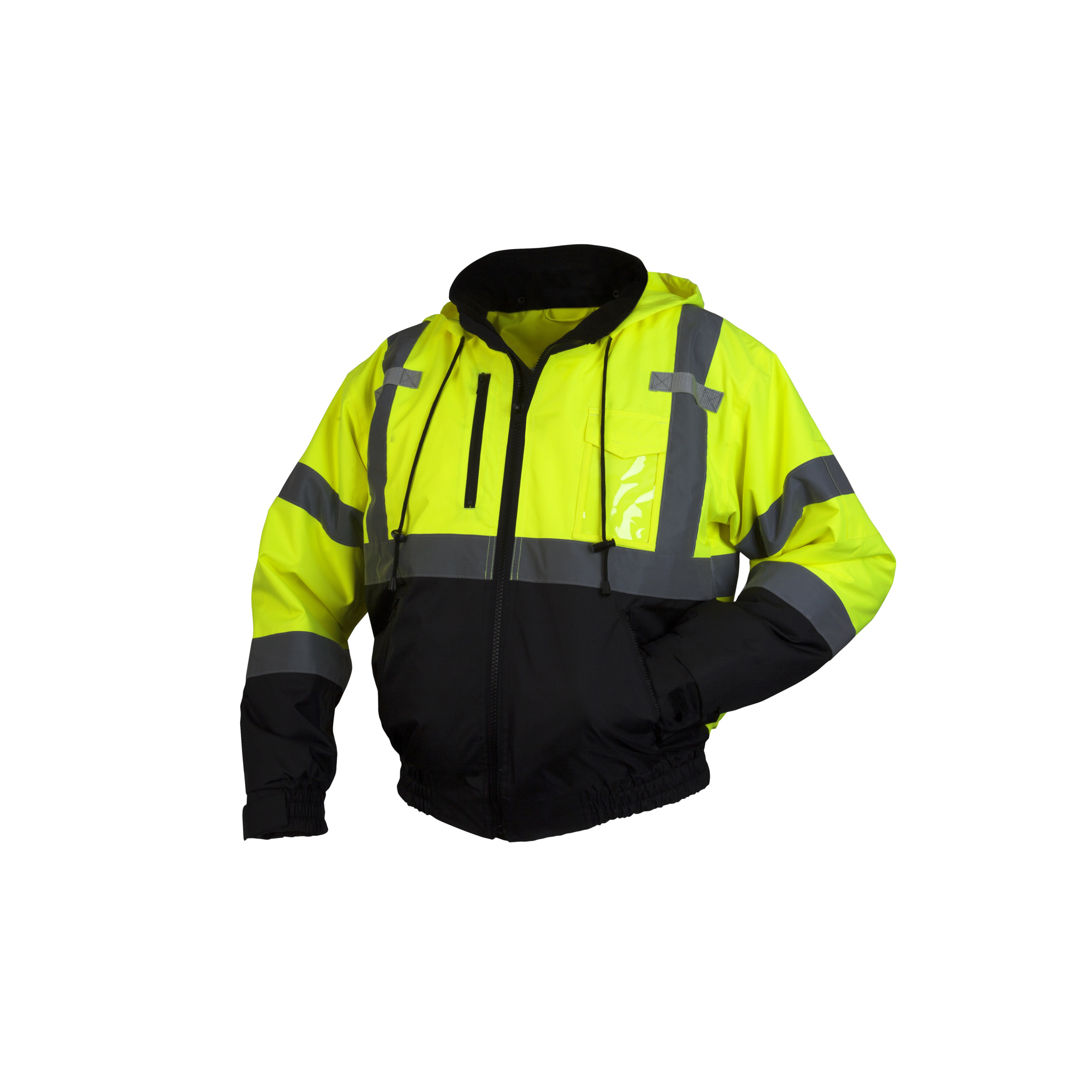 Pyramex Winter Wear HiVis Lime Bomber Jacket Size Large