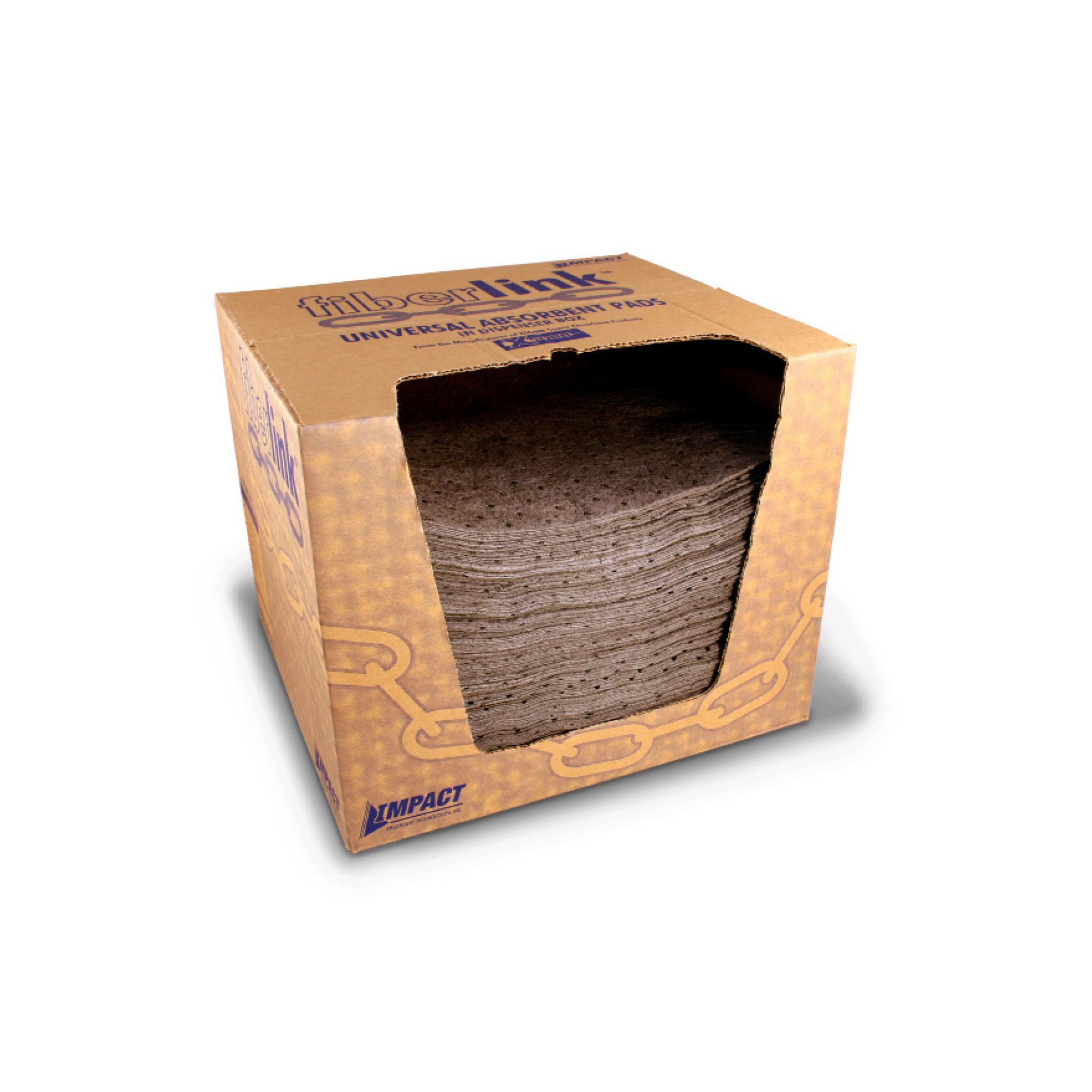 FiberLink Light-Weight Universal Pads in Box, 200/Box, PPUB6D